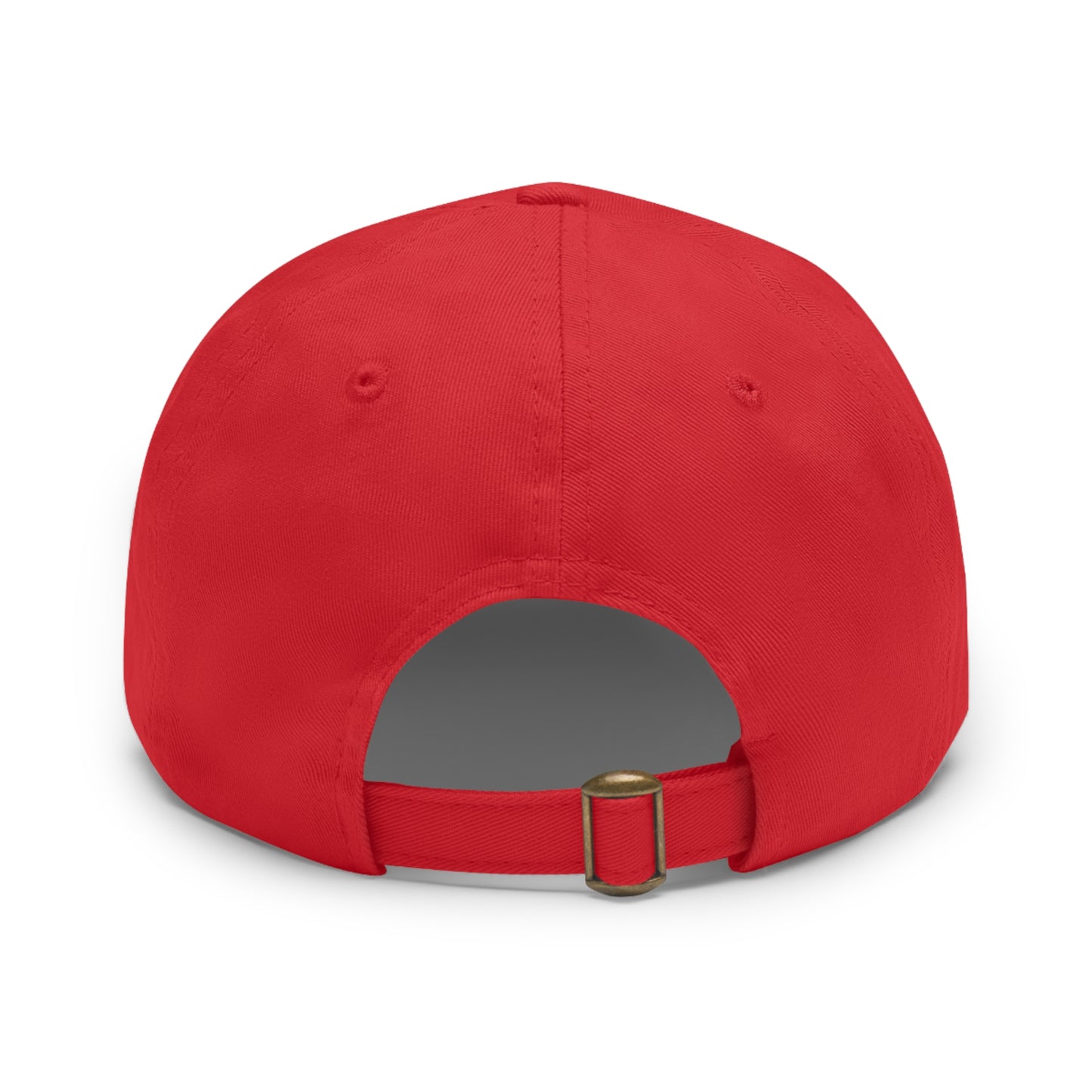 Vintage Dad Hat with Leather Patch - "I'm Too Old for This"
