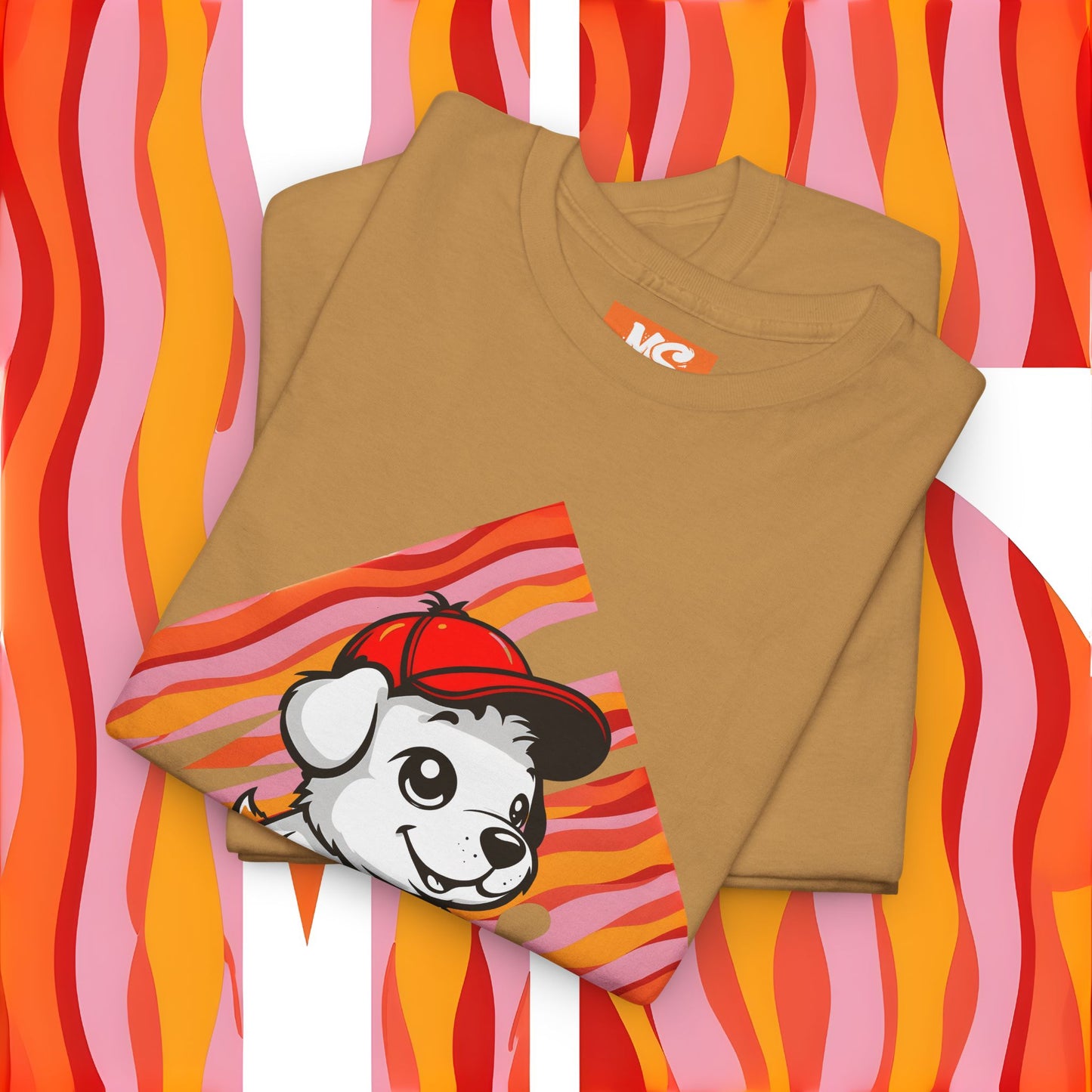 Cute Dog Illustration Unisex Heavy Cotton Tee - Perfect for Pet Lovers!