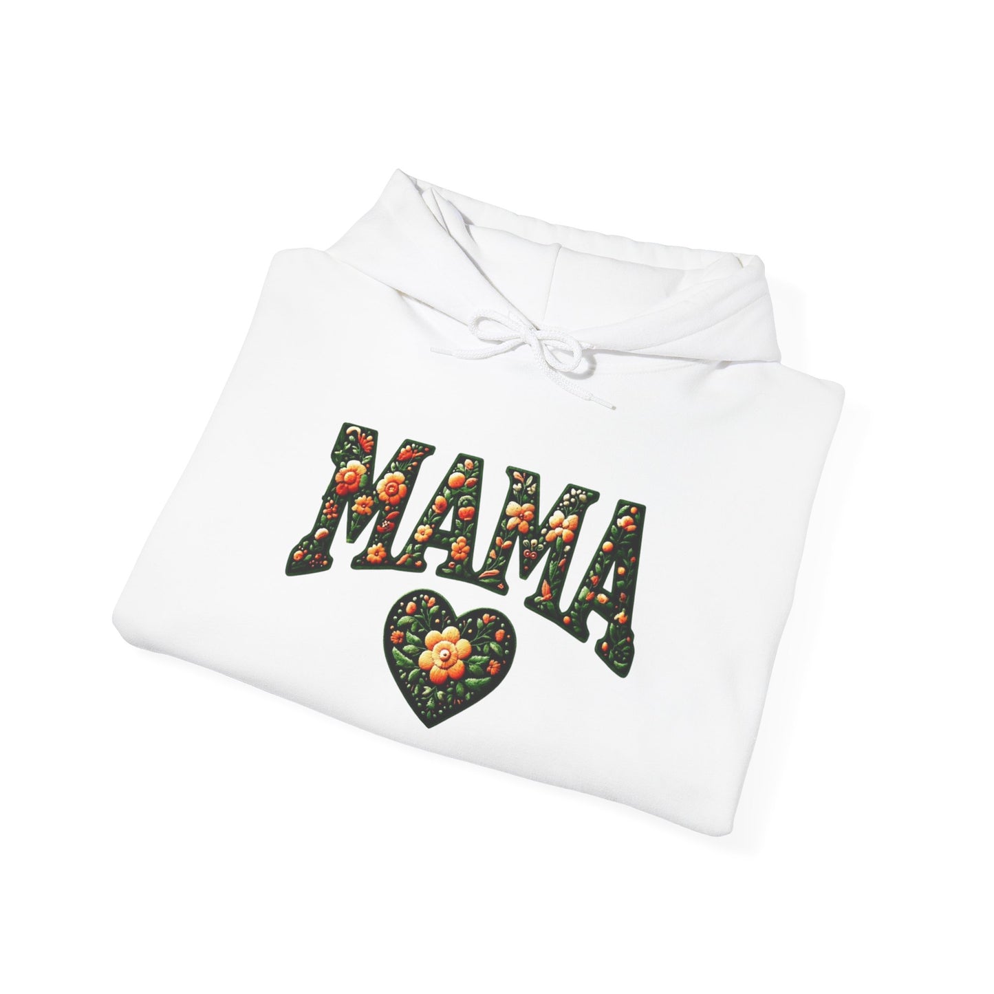 Floral Mama Hoodie - Unisex Heavy Blend™ Sweatshirt for Moms