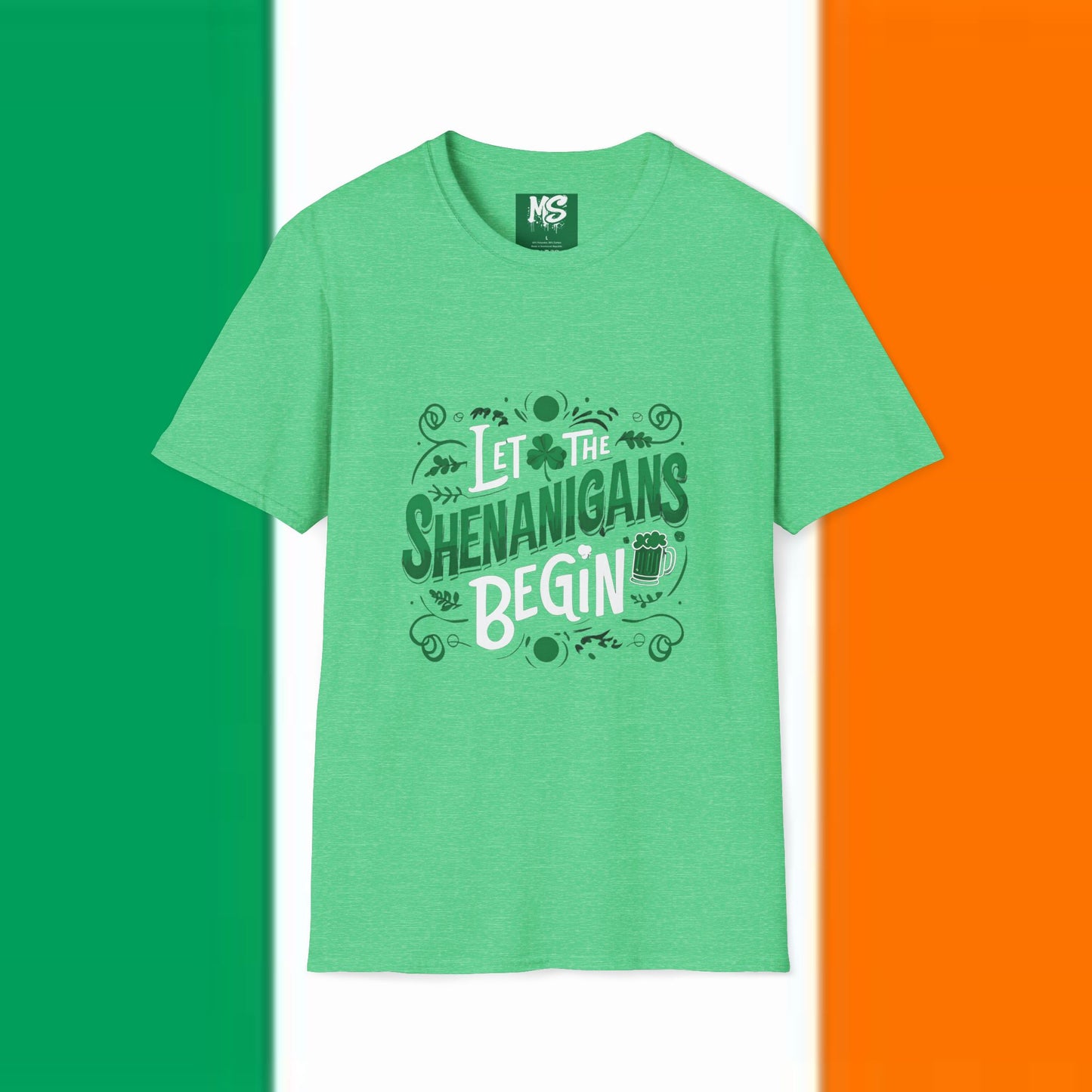 "Let the Shenanigans Begin" Unisex Softstyle T-Shirt
