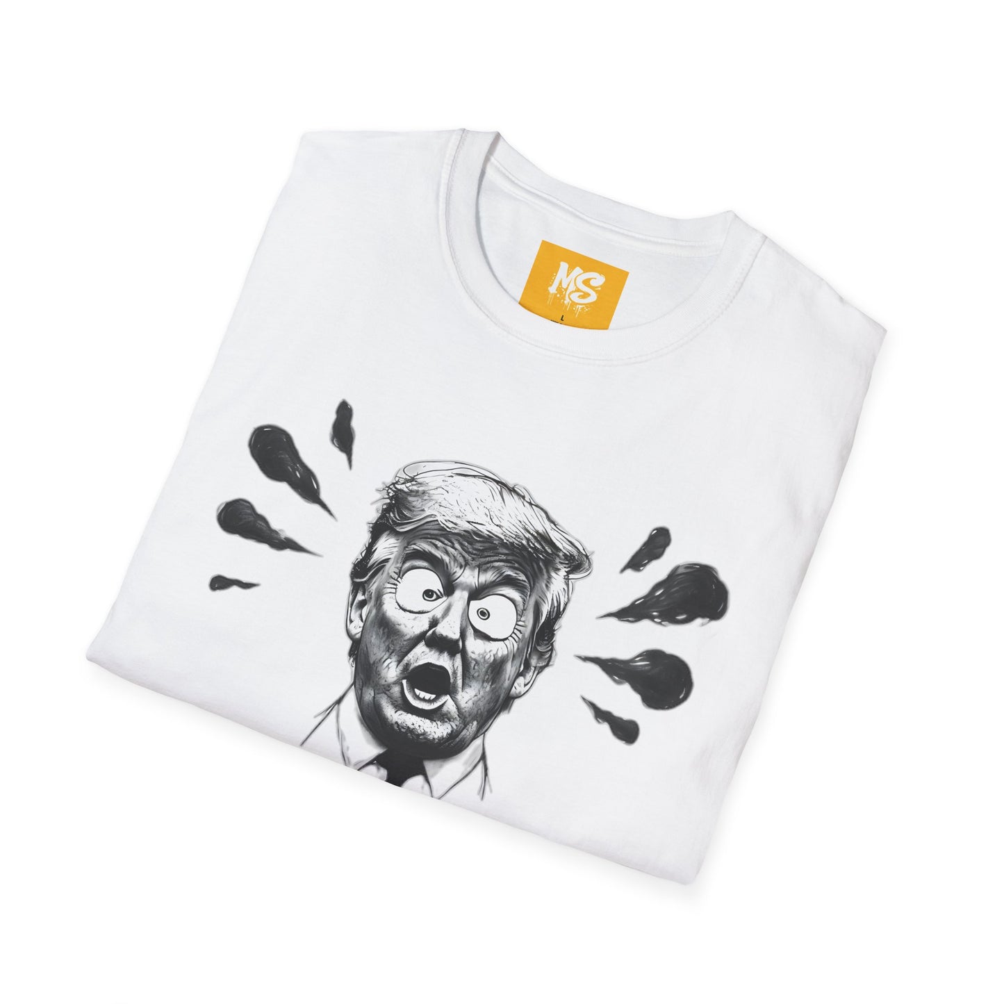 Funny Political T-Shirt - Comical Trump Graphic Tee for Election Season