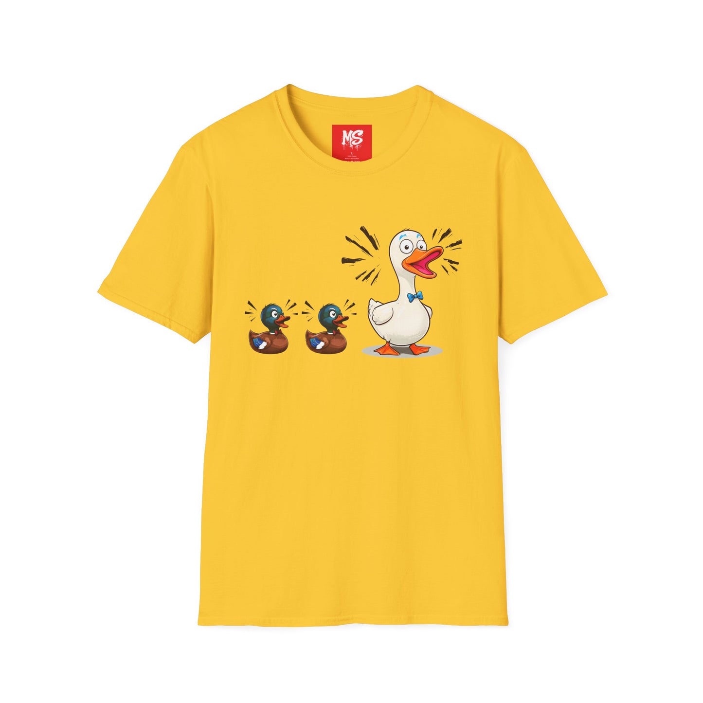 " Duck, Duck Goose" Quirky Duck Squad Unisex T-Shirt - Fun Graphic Tee for Animal Lovers