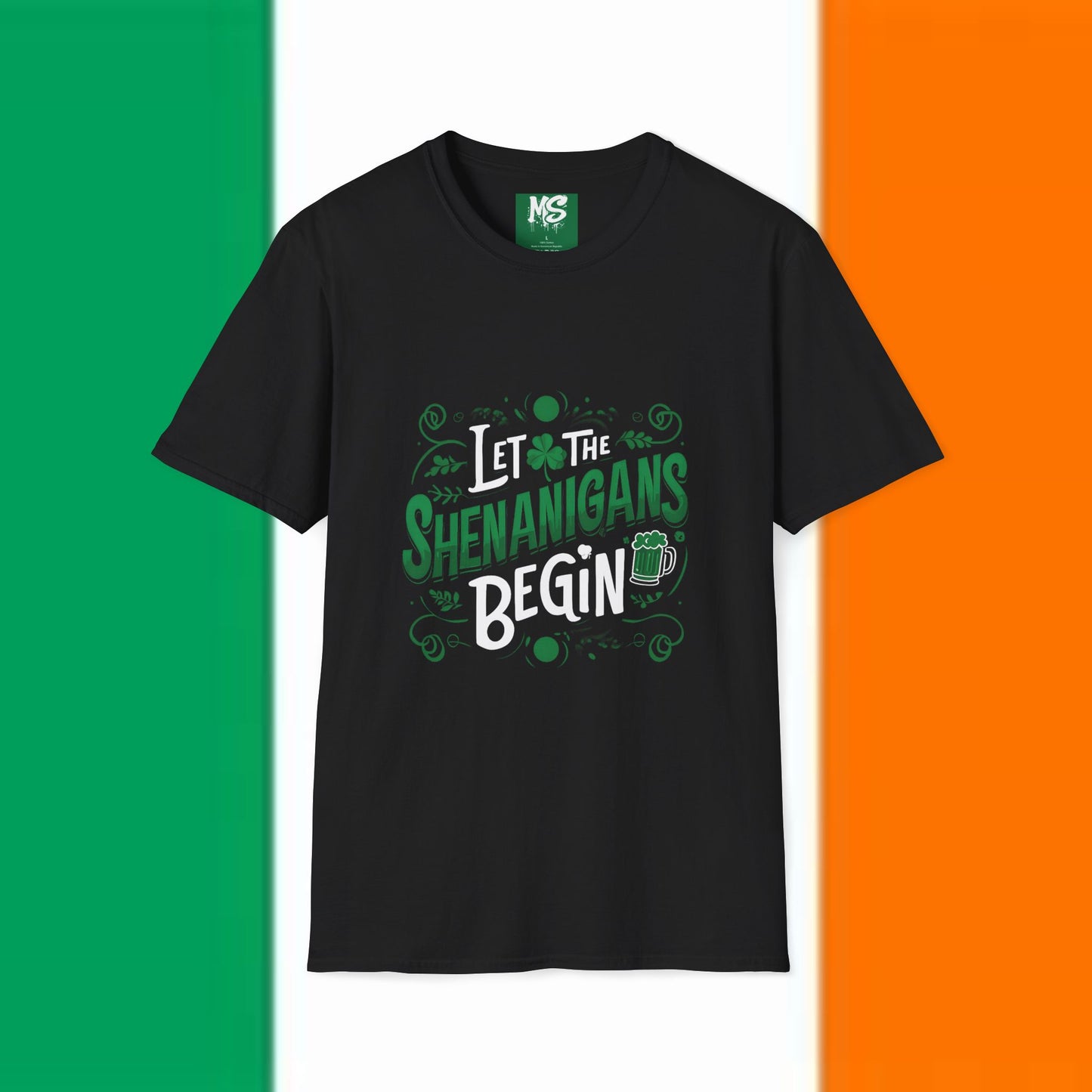 "Let the Shenanigans Begin" Unisex Softstyle T-Shirt