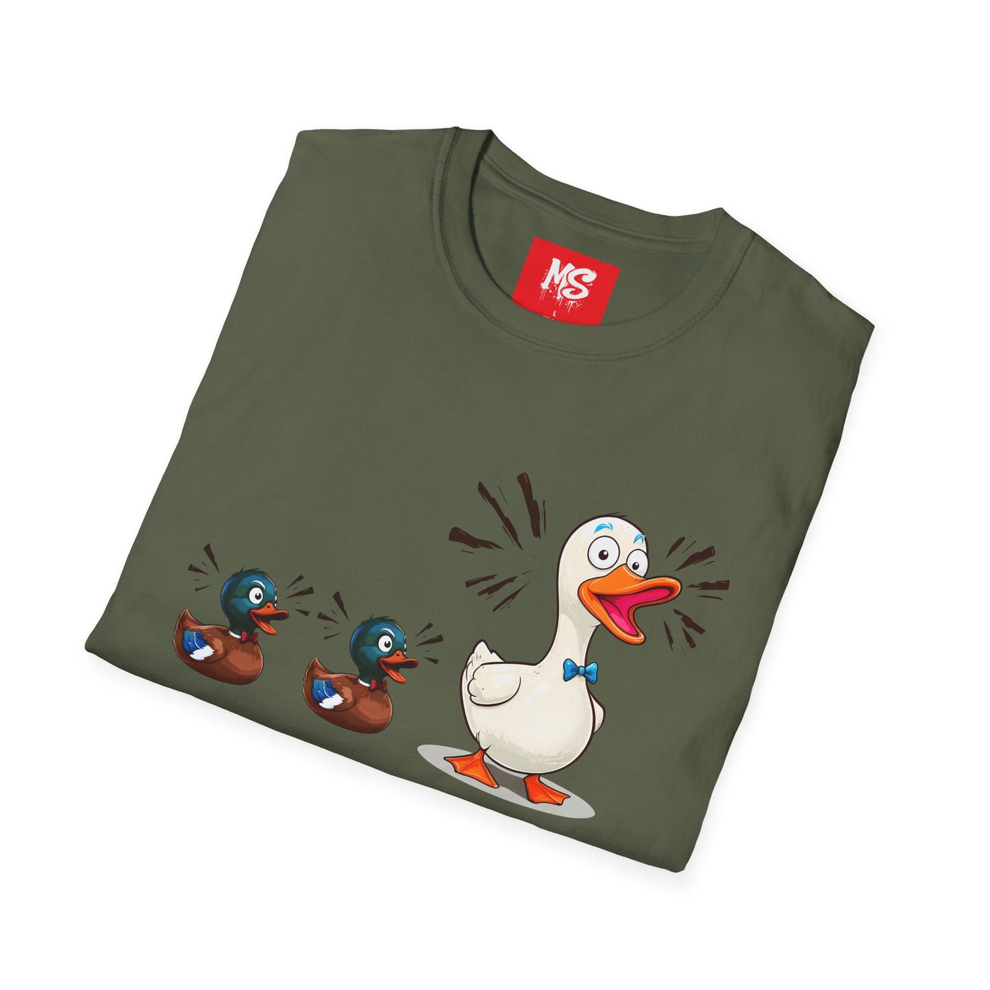 " Duck, Duck Goose" Quirky Duck Squad Unisex T-Shirt - Fun Graphic Tee for Animal Lovers
