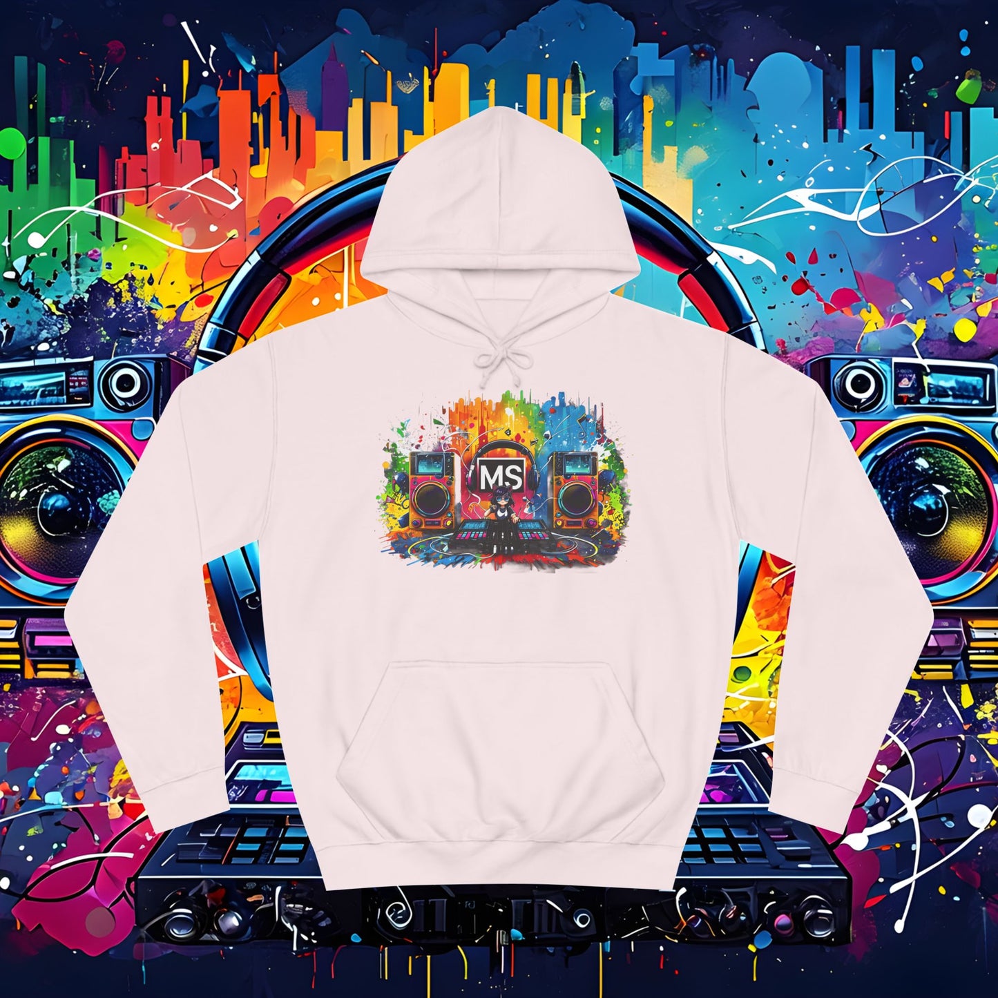 Vibrant Music Festival Unisex College Hoodie - Perfect for Concerts & Casual Wear DJ