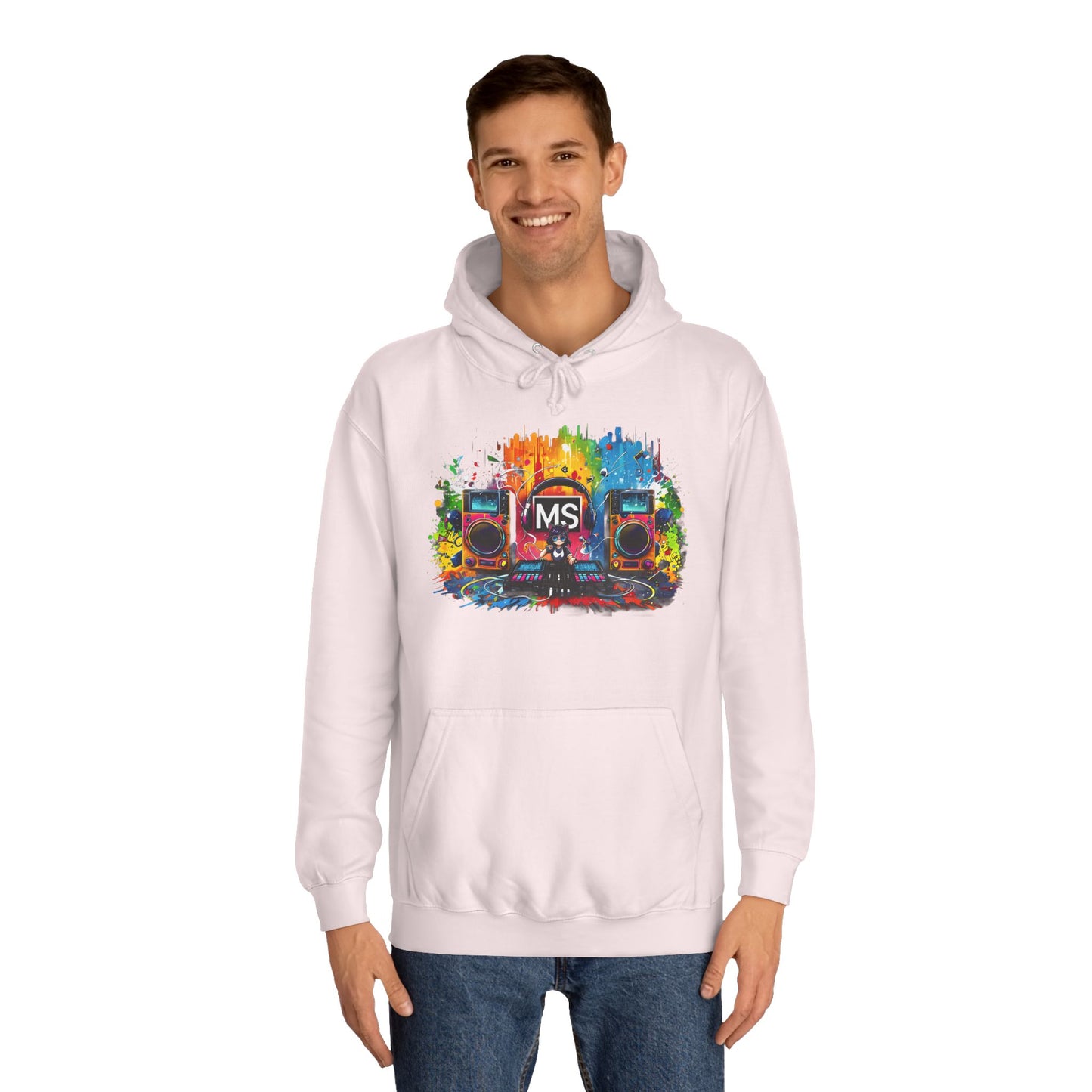 Vibrant Music Festival Unisex College Hoodie - Perfect for Concerts & Casual Wear DJ