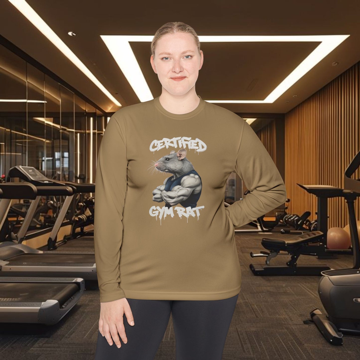 Certified Gym Rat Unisex Lightweight Long Sleeve Tee