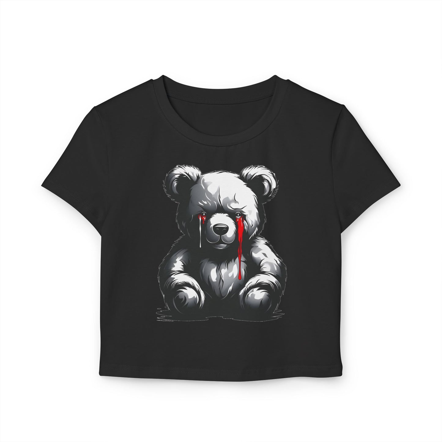 "Tearful Teddy" Women's Baby Tee