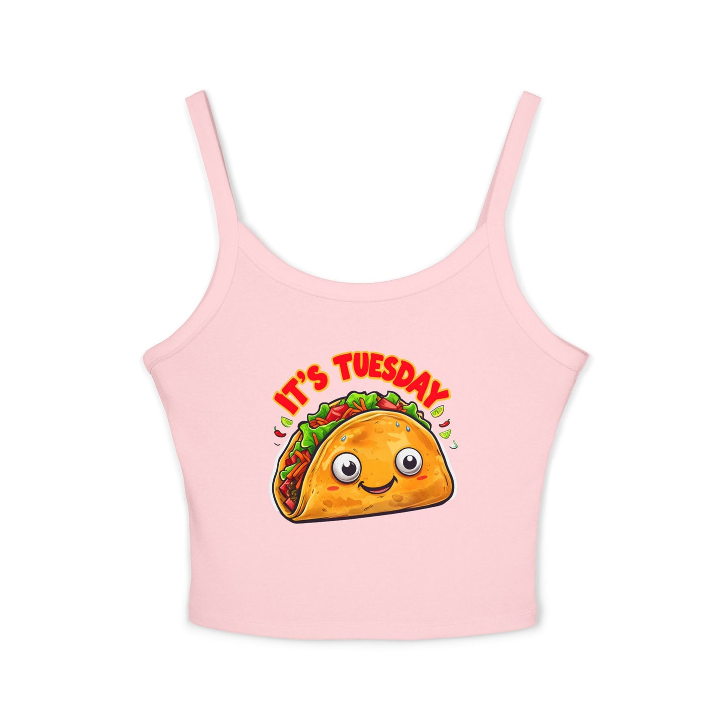 Taco Tuesday Women's Spaghetti Strap Tank Top - Relaxed Vibe for Chilling Days