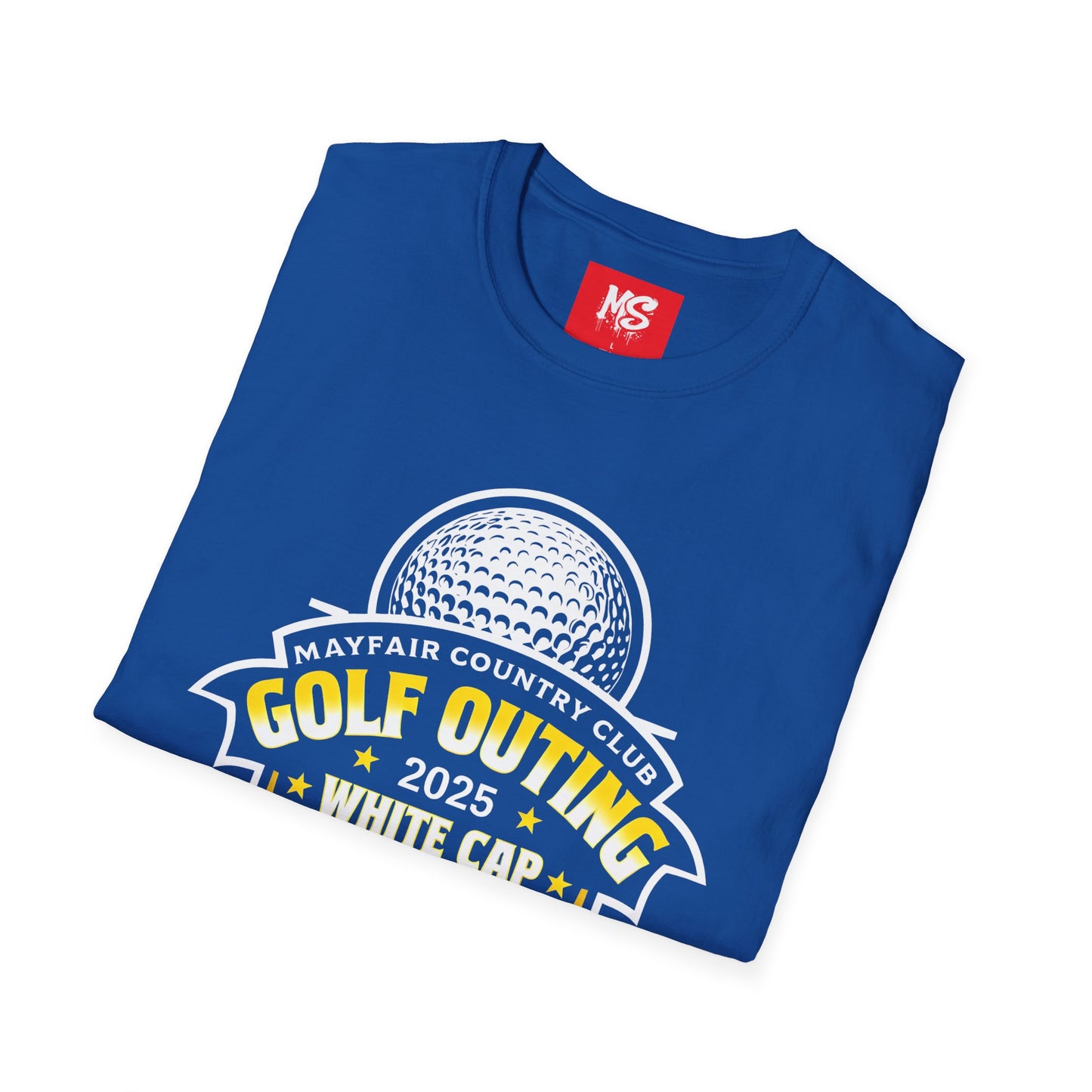 Golf Outing 2025 Unisex Softstyle T-Shirt | Mayfair Country Club Apparel