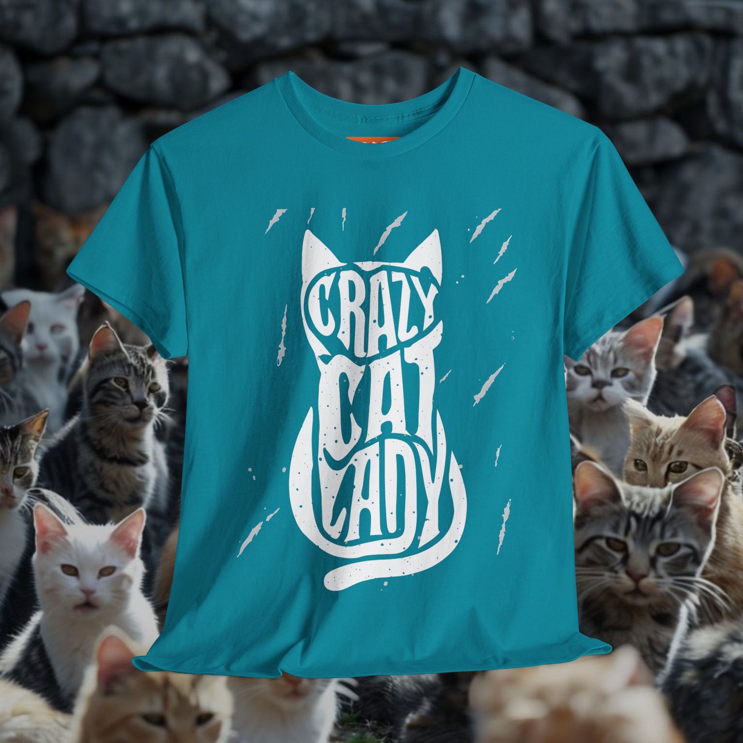 Crazy Cat Lady Unisex Heavy Cotton Tee - Perfect Gift for Cat Lovers