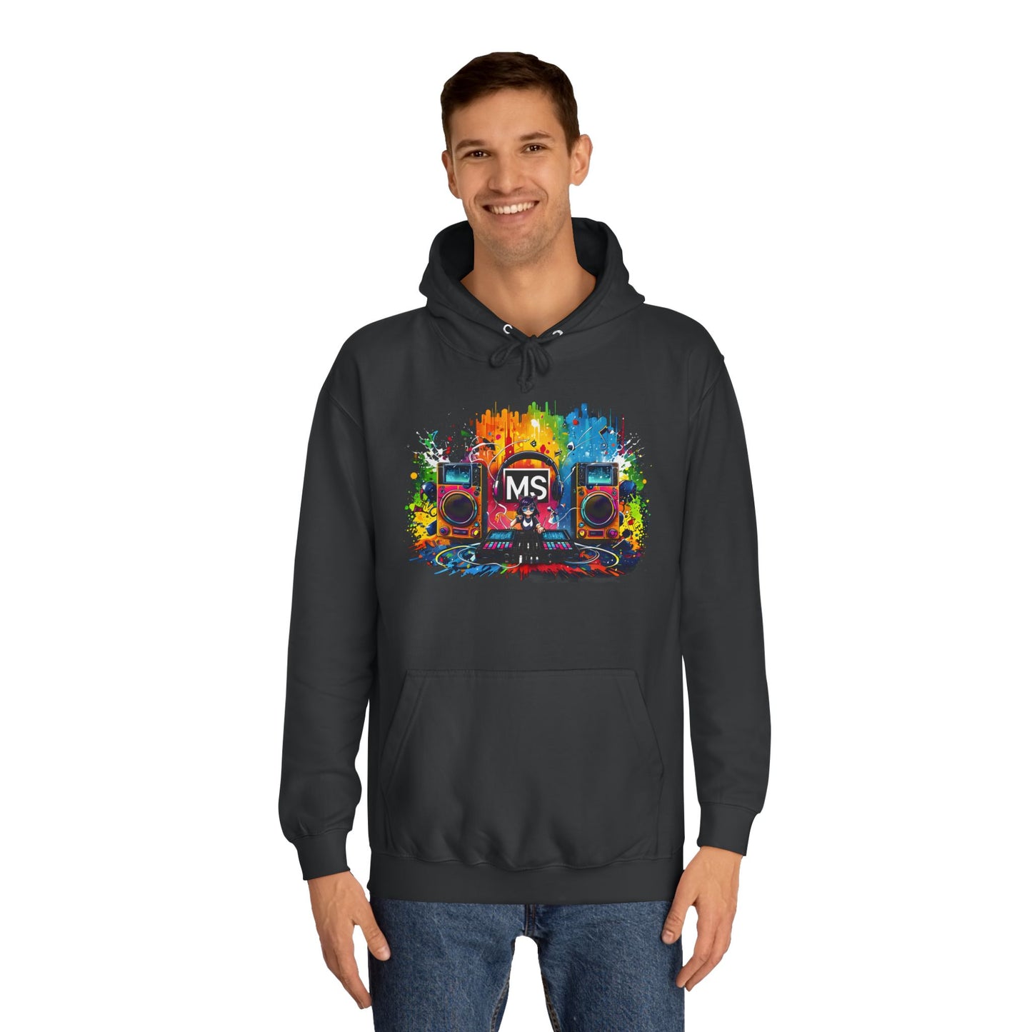 Vibrant Music Festival Unisex College Hoodie - Perfect for Concerts & Casual Wear DJ