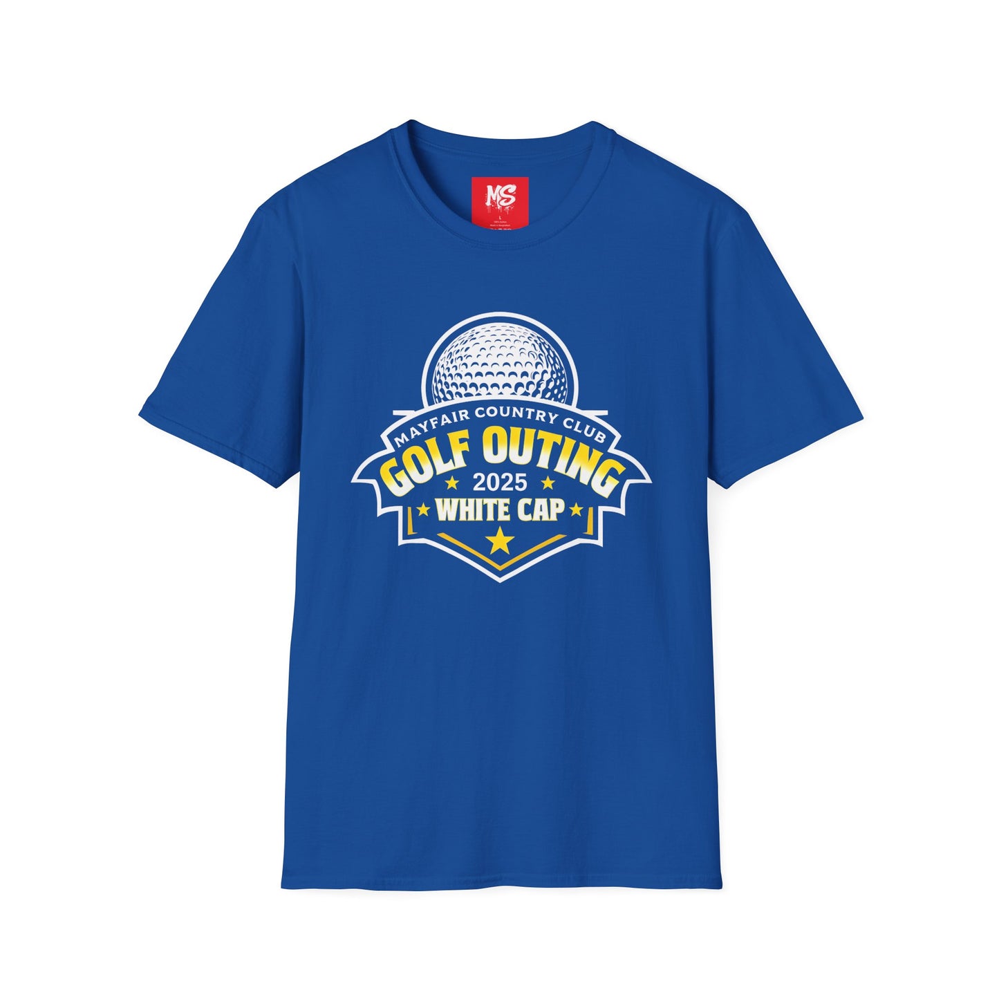 Golf Outing 2025 Unisex Softstyle T-Shirt | Mayfair Country Club Apparel