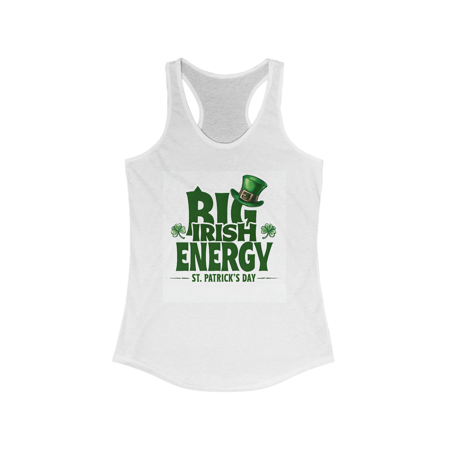 St. Patrick's Day Women's Racerback Tank - Big Irish Energy