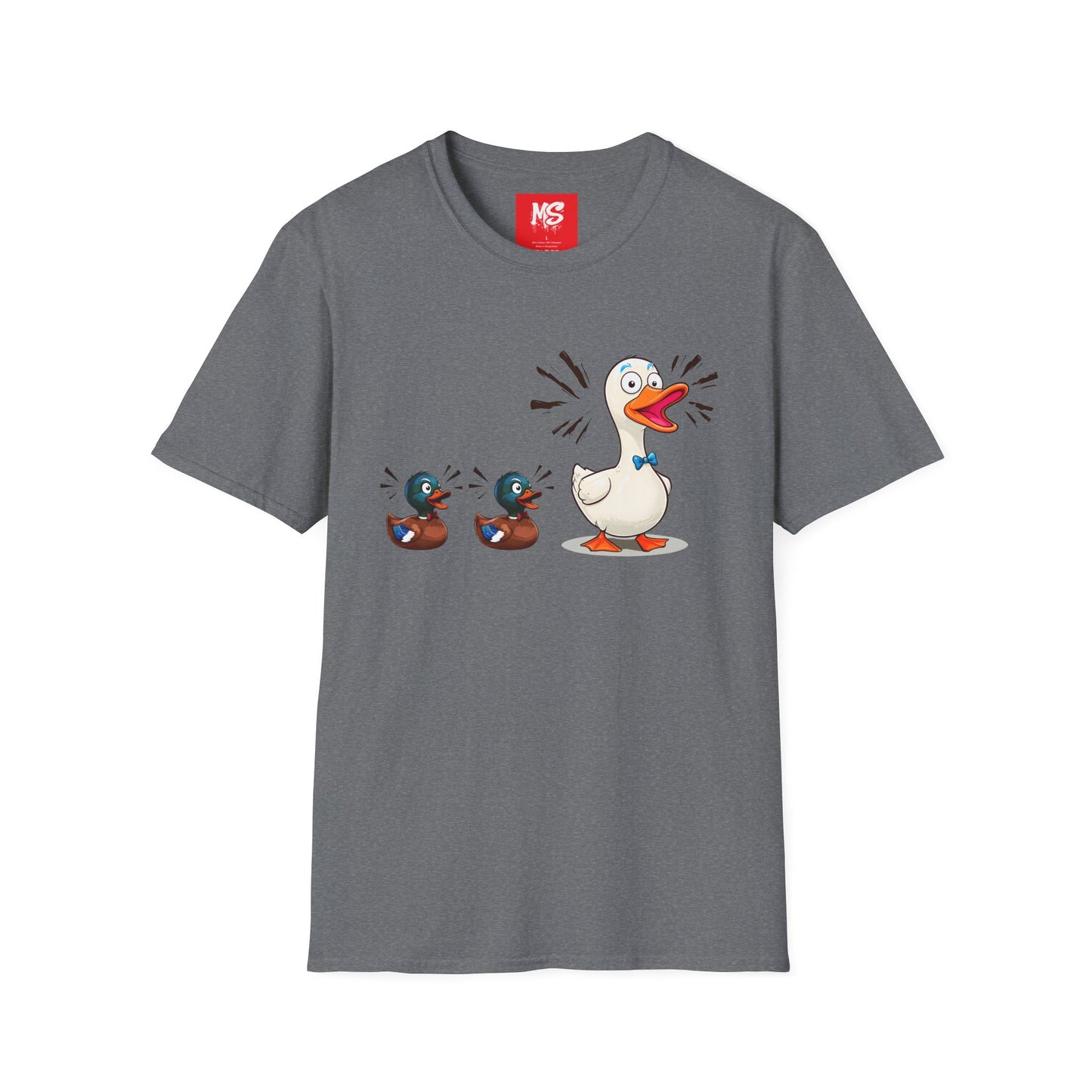 " Duck, Duck Goose" Quirky Duck Squad Unisex T-Shirt - Fun Graphic Tee for Animal Lovers