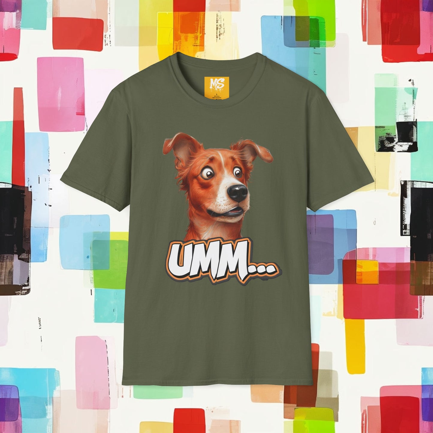 Funny Dog Graphic T-Shirt - 'UMM...' Design for Pet Lovers