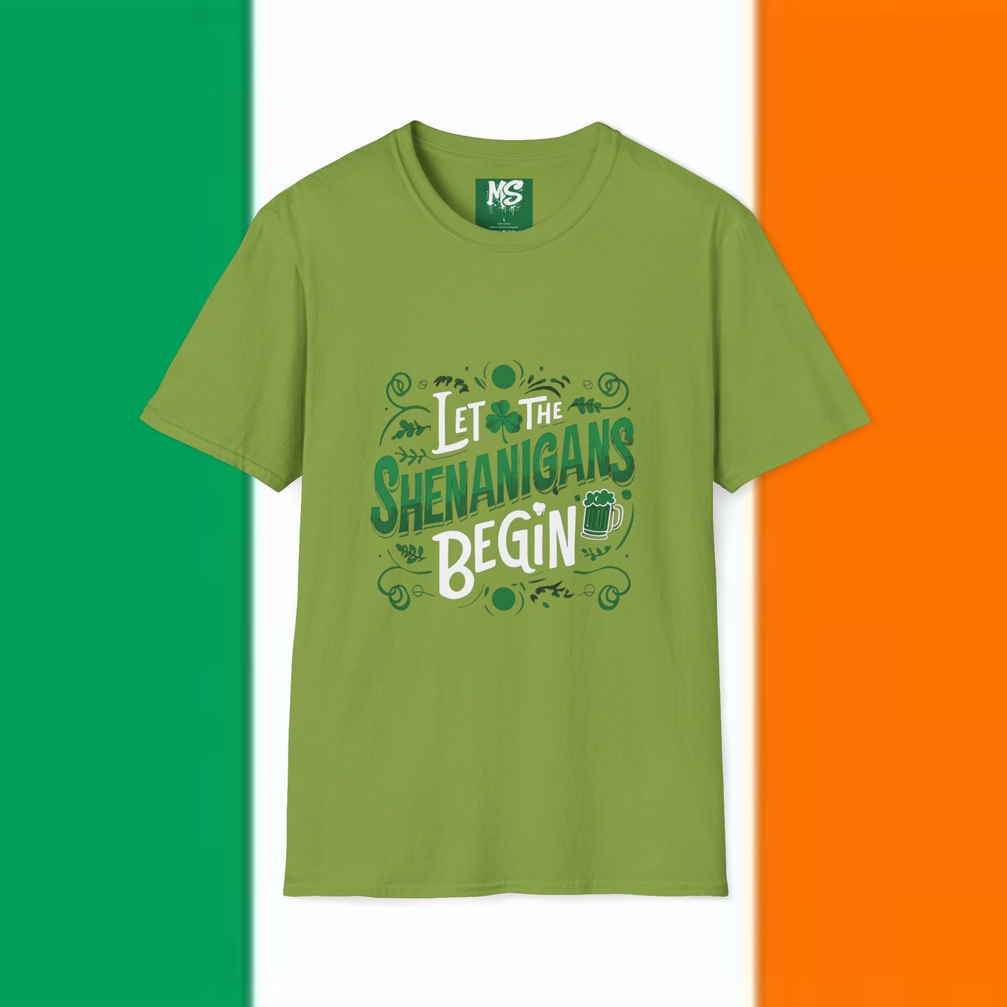 "Let the Shenanigans Begin" Unisex Softstyle T-Shirt