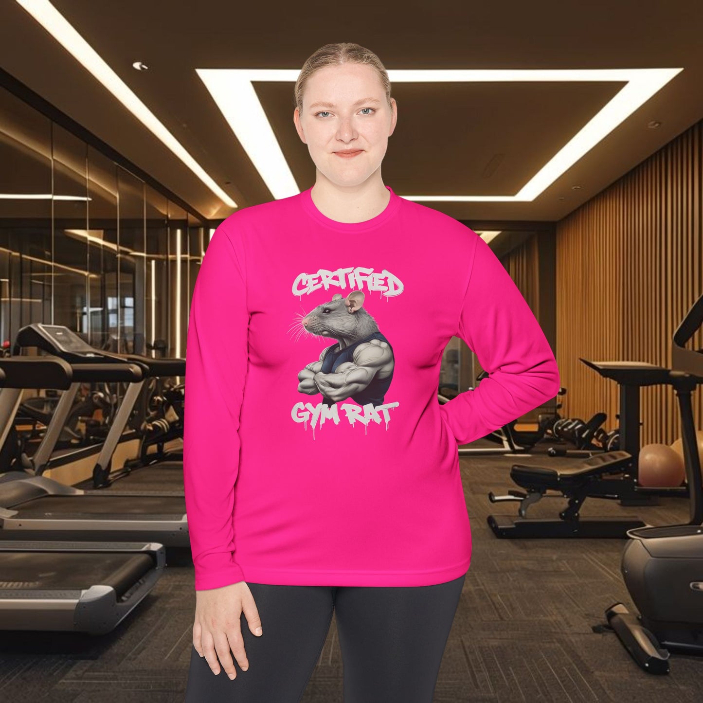 Certified Gym Rat Unisex Lightweight Long Sleeve Tee