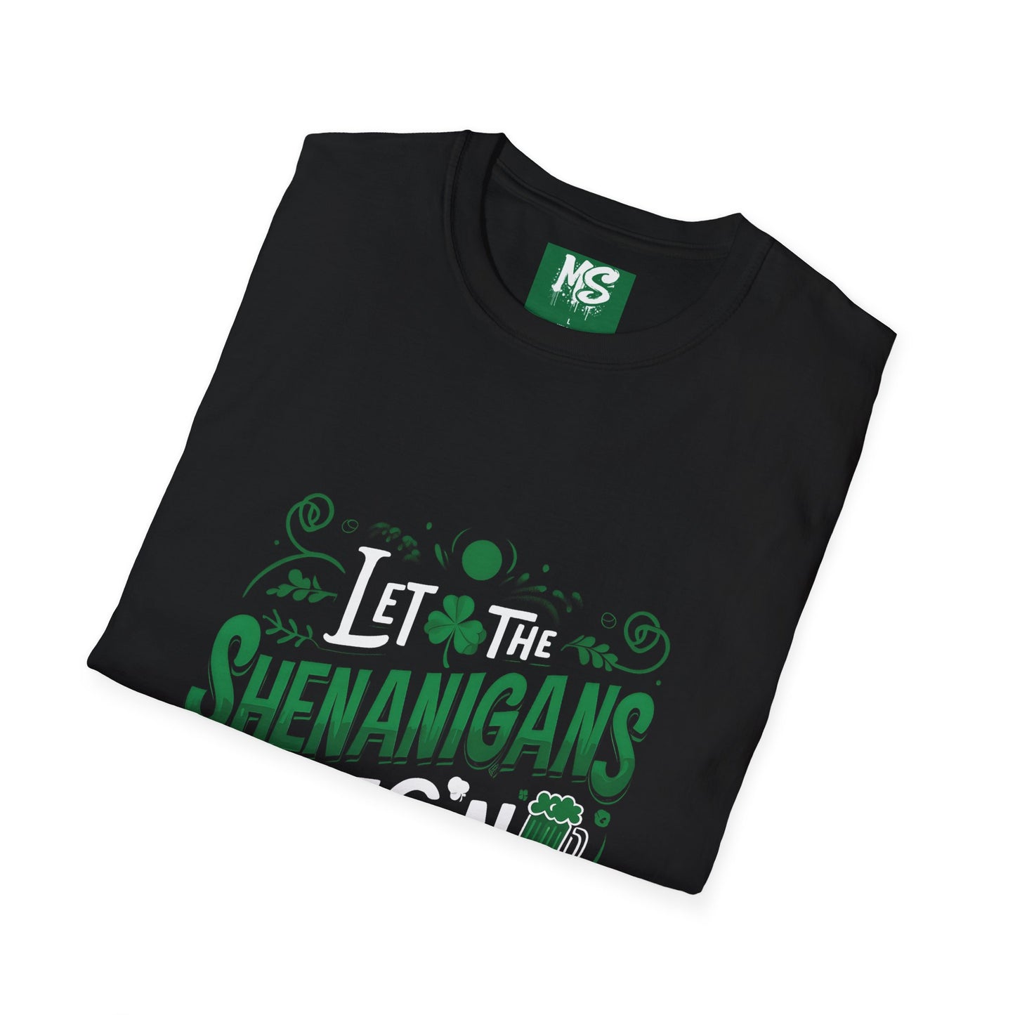 "Let the Shenanigans Begin" Unisex Softstyle T-Shirt