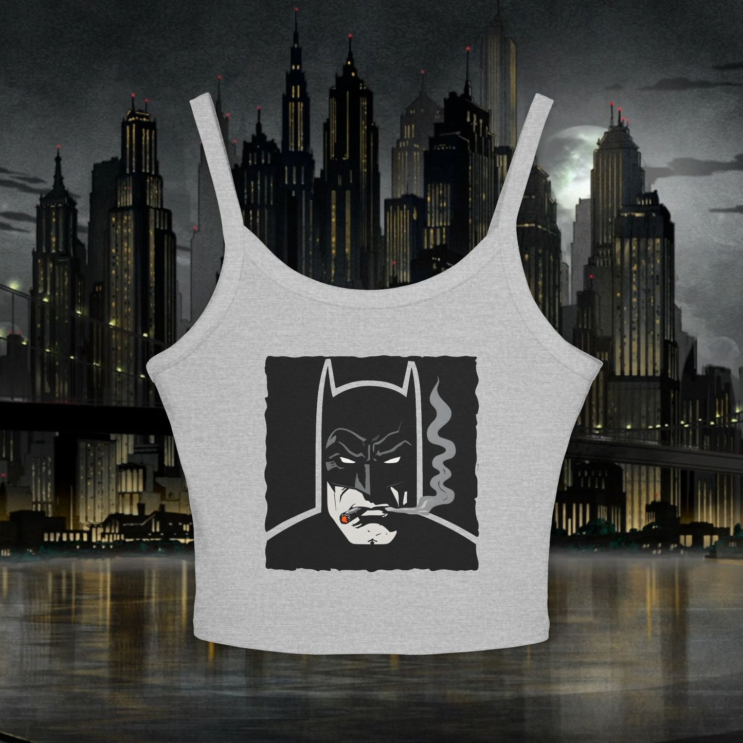 Batman Graphic Women's Spaghetti Strap Tank Top - Stylish & Comfort Fit for Fans