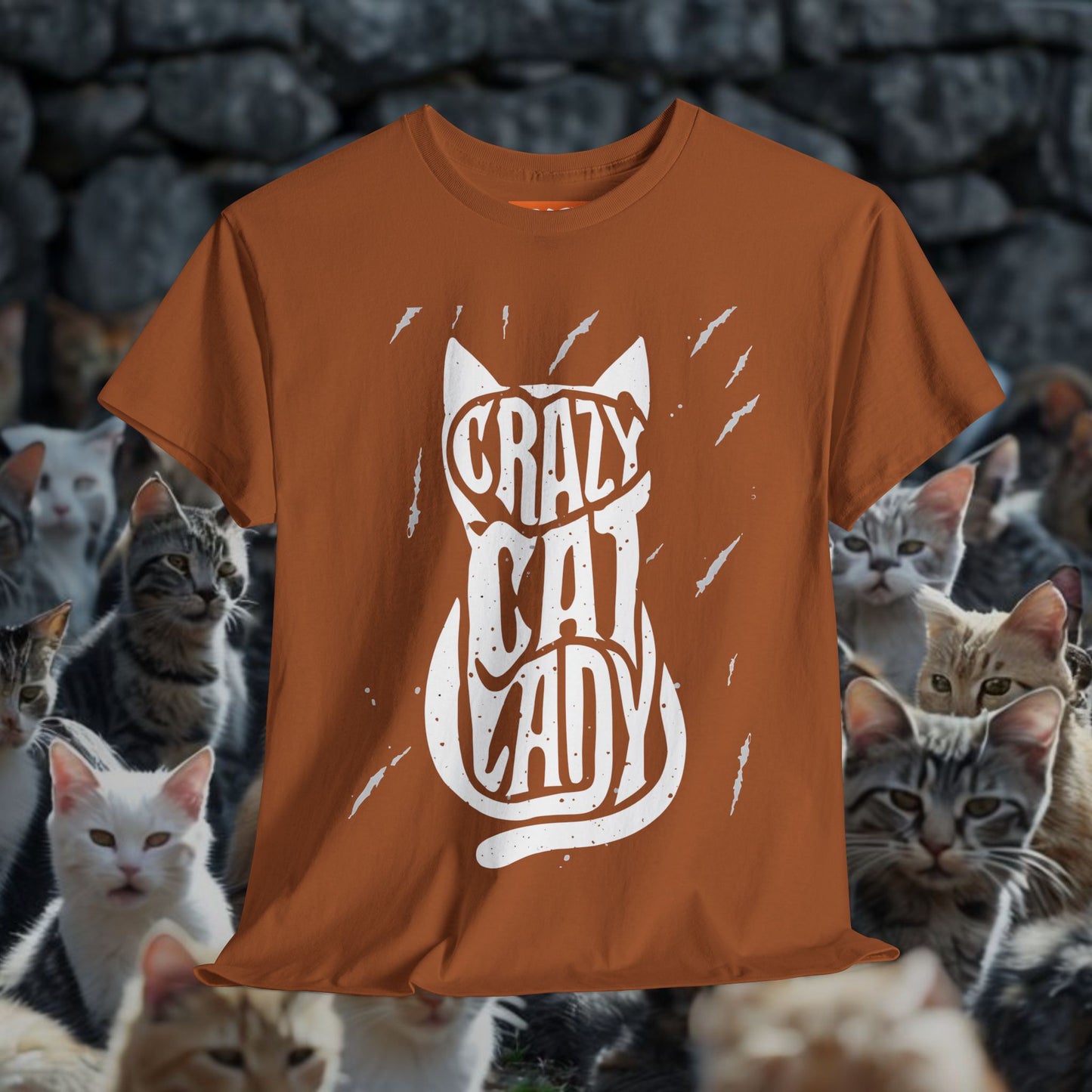 Crazy Cat Lady Unisex Heavy Cotton Tee - Perfect Gift for Cat Lovers