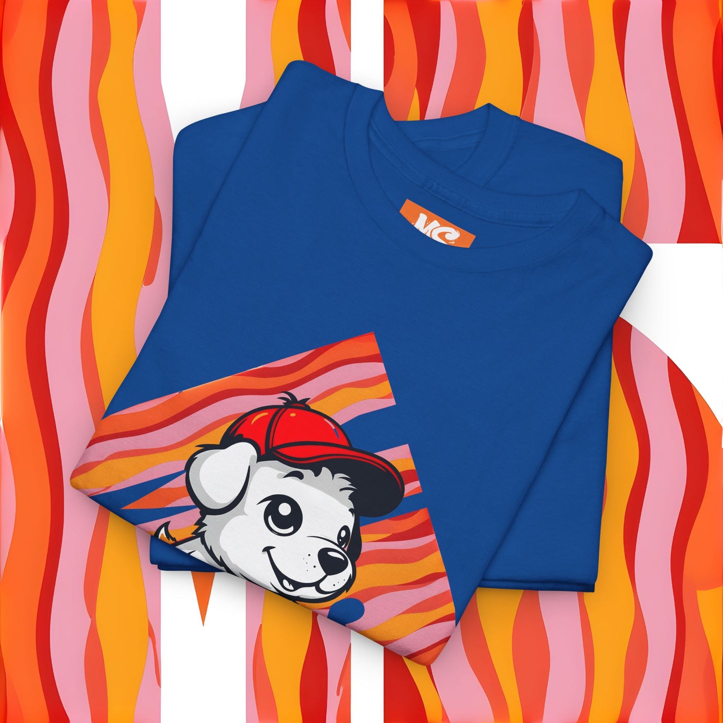 Cute Dog Illustration Unisex Heavy Cotton Tee - Perfect for Pet Lovers!