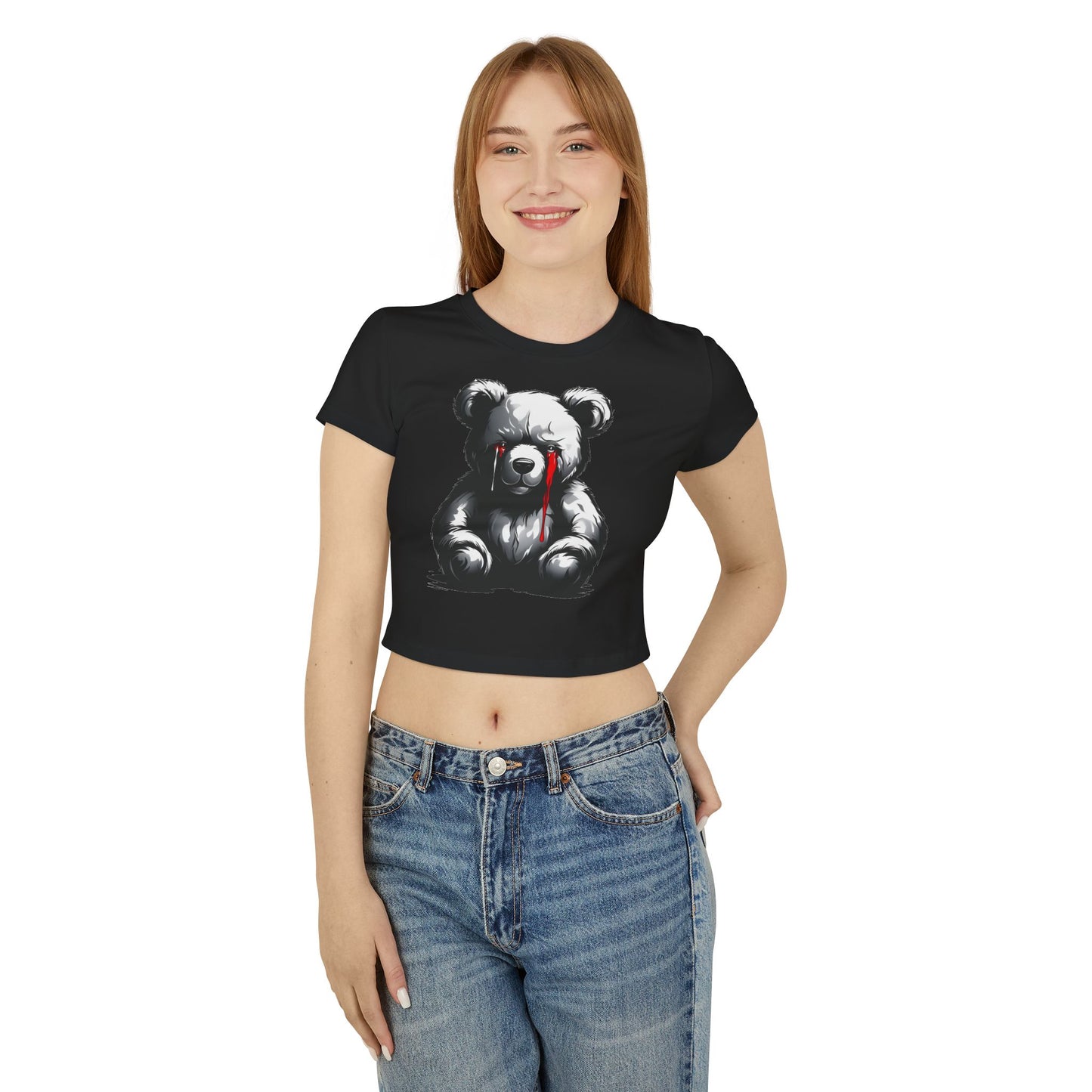 "Tearful Teddy" Women's Baby Tee