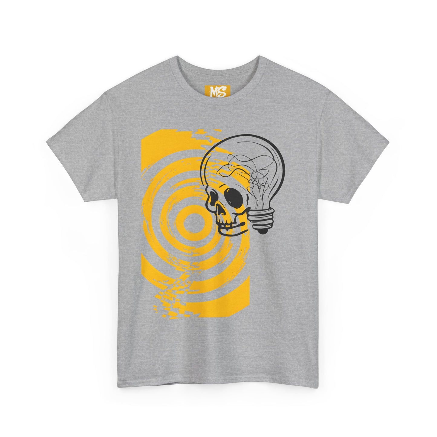 Bold Skull Lightbulb Unisex Heavy Cotton Tee