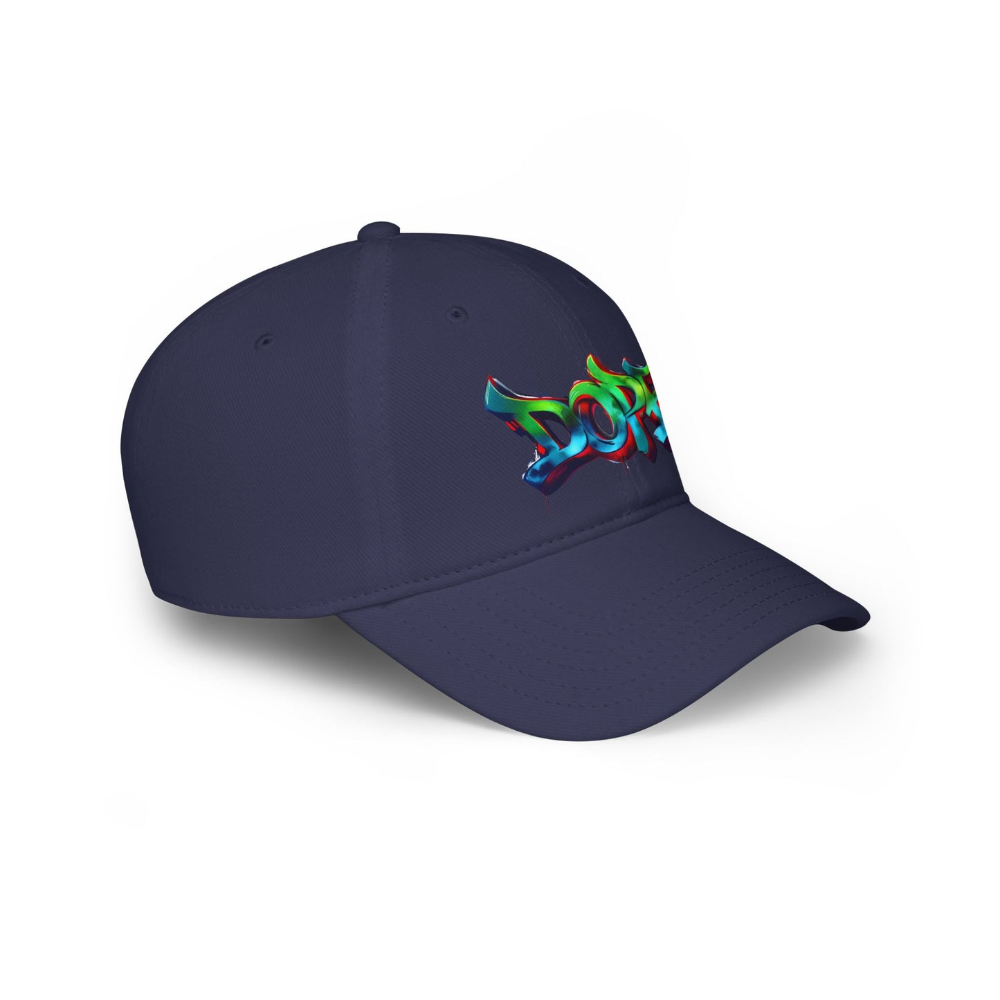 Vibrant Graffiti Low Profile Baseball Cap - DOPE Design for Streetwear & Urban Style