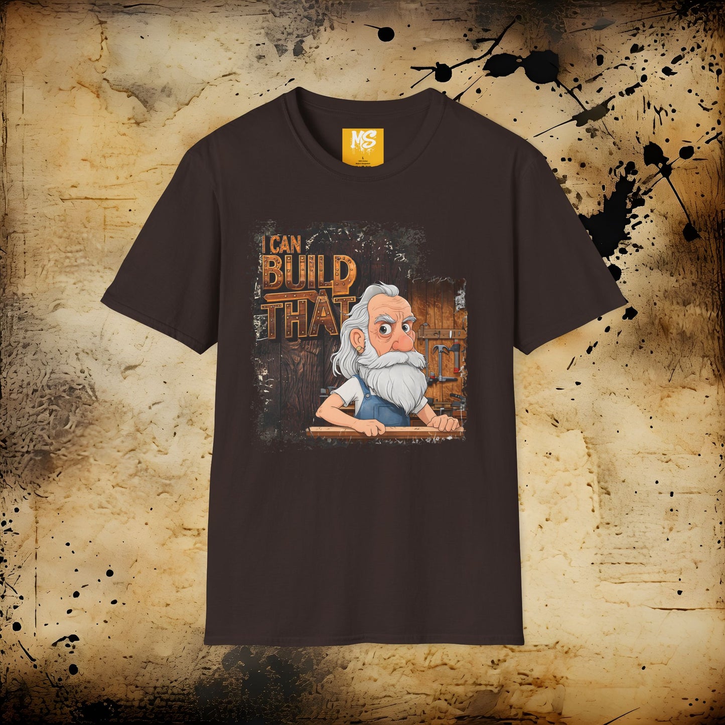 I Can Build That Unisex Softstyle T-Shirt – Perfect Gift for Builders and DIY Enthusiasts