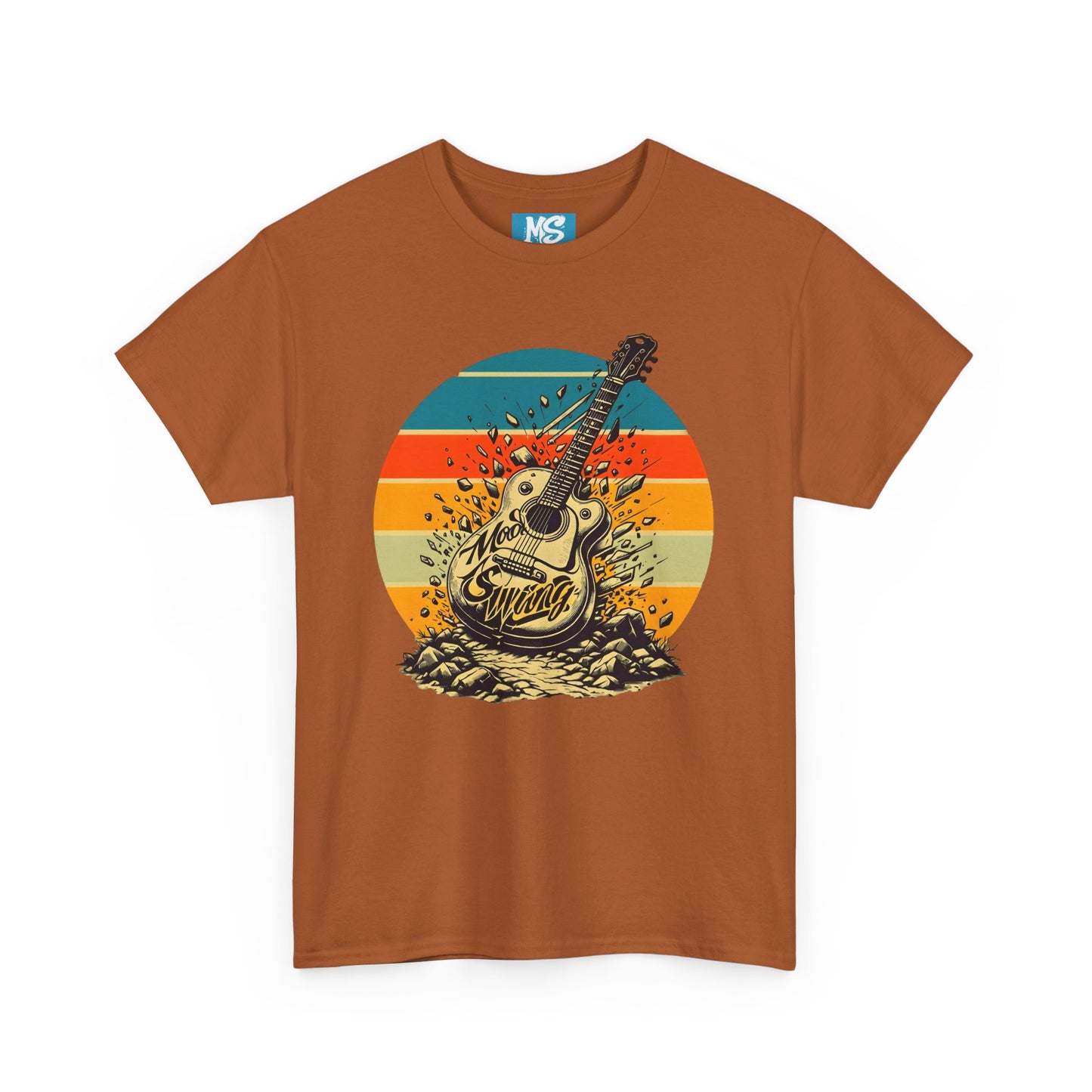 Retro Guitar Sundays Unisex Heavy Cotton Tee