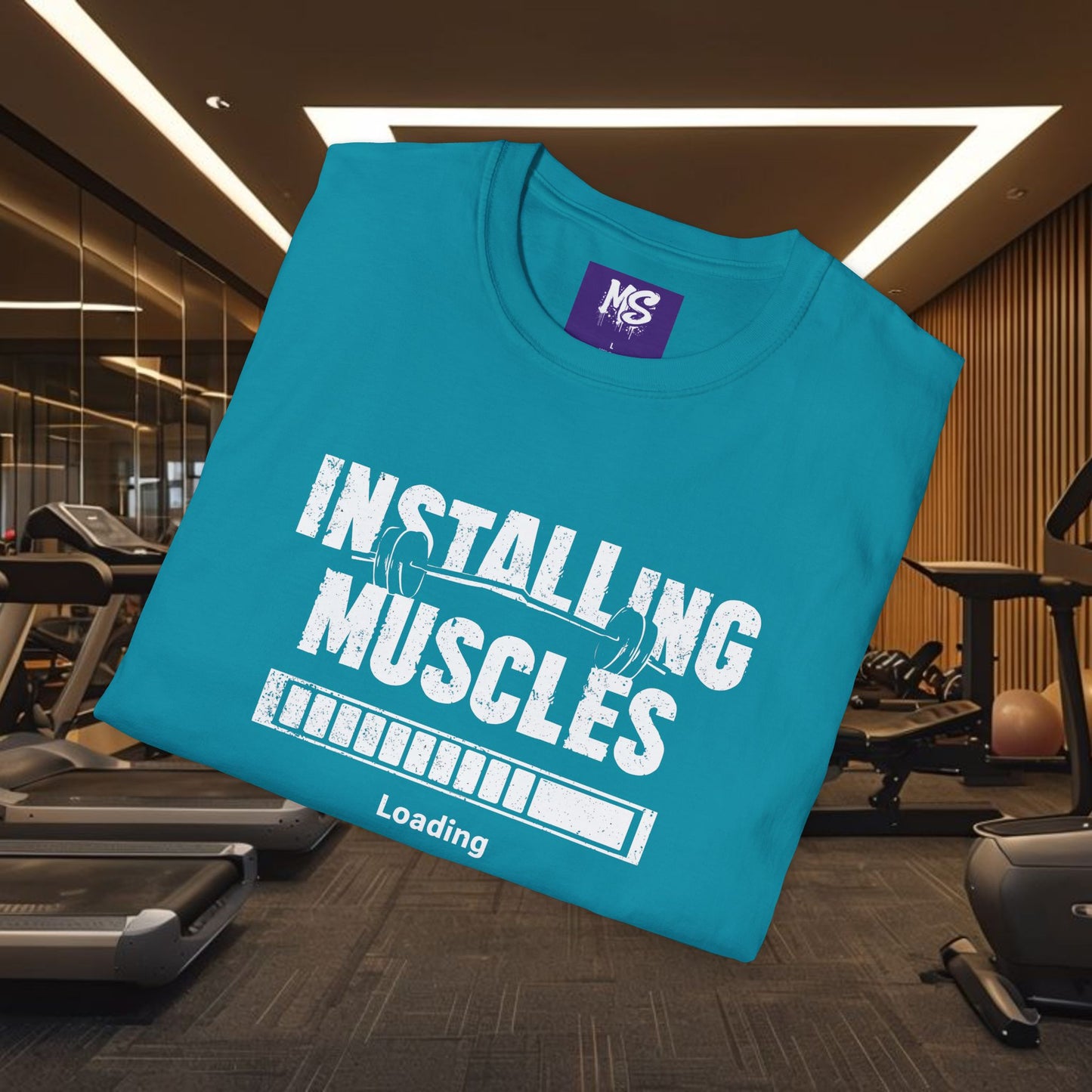 Installing Muscles Gyn Shirt Unisex Softstyle T-Shirt