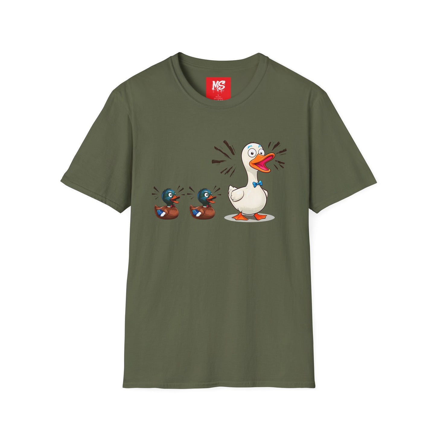 " Duck, Duck Goose" Quirky Duck Squad Unisex T-Shirt - Fun Graphic Tee for Animal Lovers