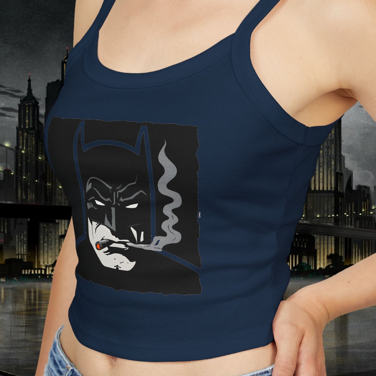 Batman Graphic Women's Spaghetti Strap Tank Top - Stylish & Comfort Fit for Fans