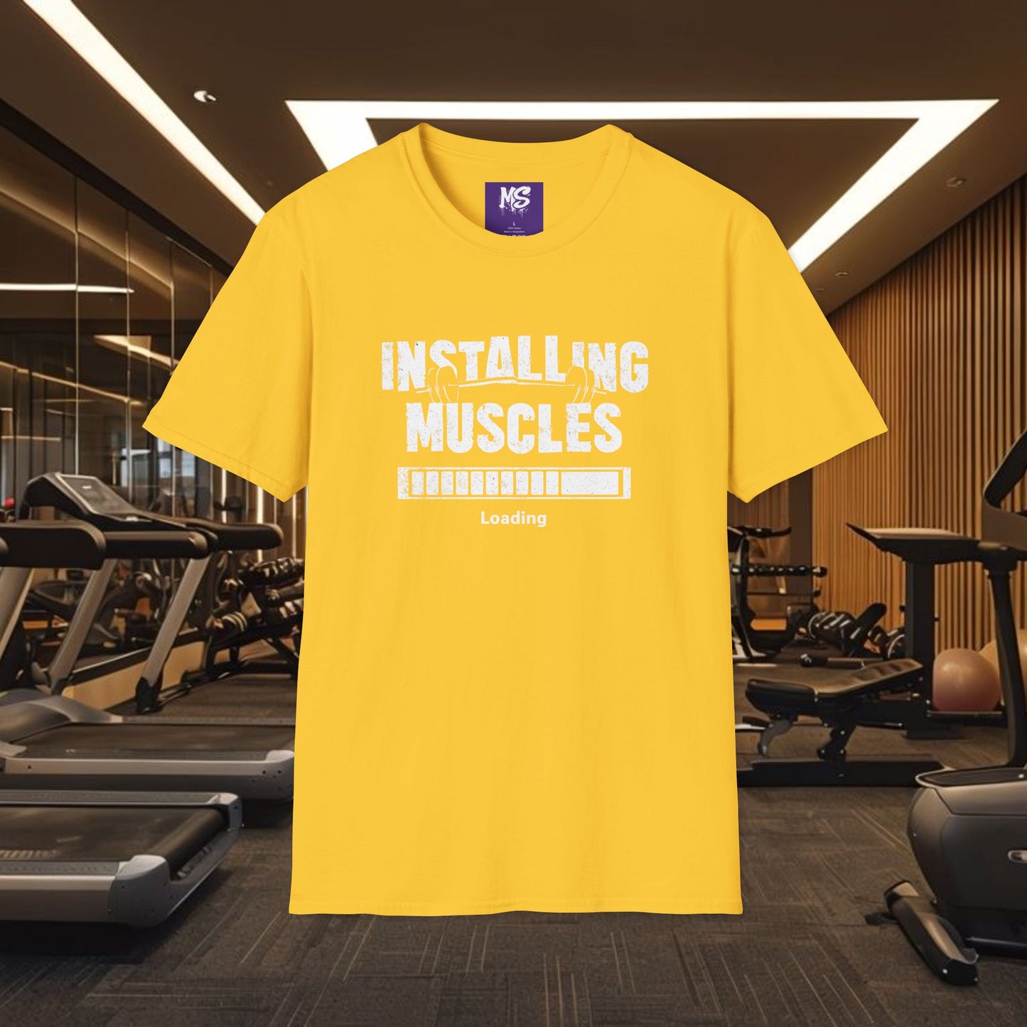 Installing Muscles Gyn Shirt Unisex Softstyle T-Shirt