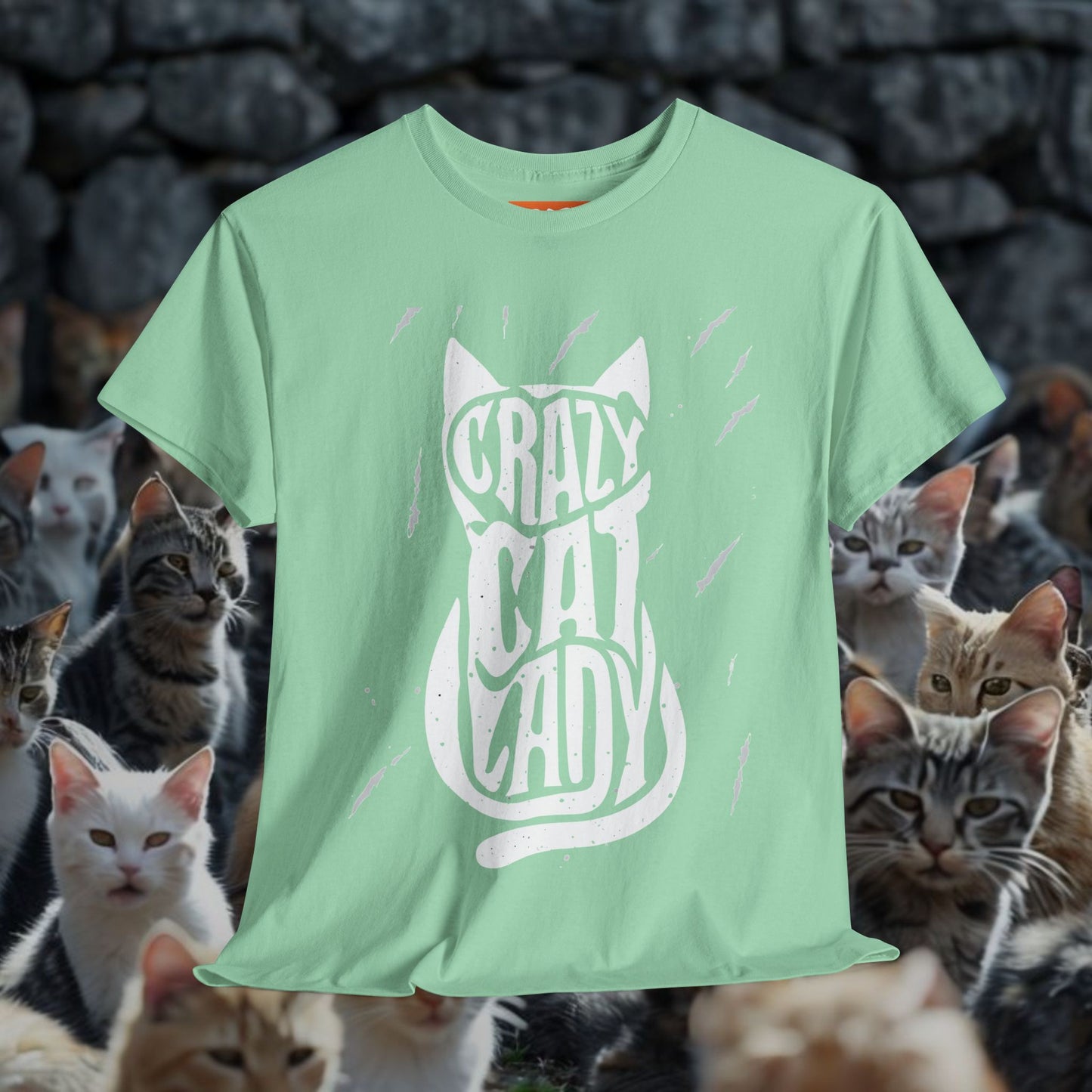 Crazy Cat Lady Unisex Heavy Cotton Tee - Perfect Gift for Cat Lovers