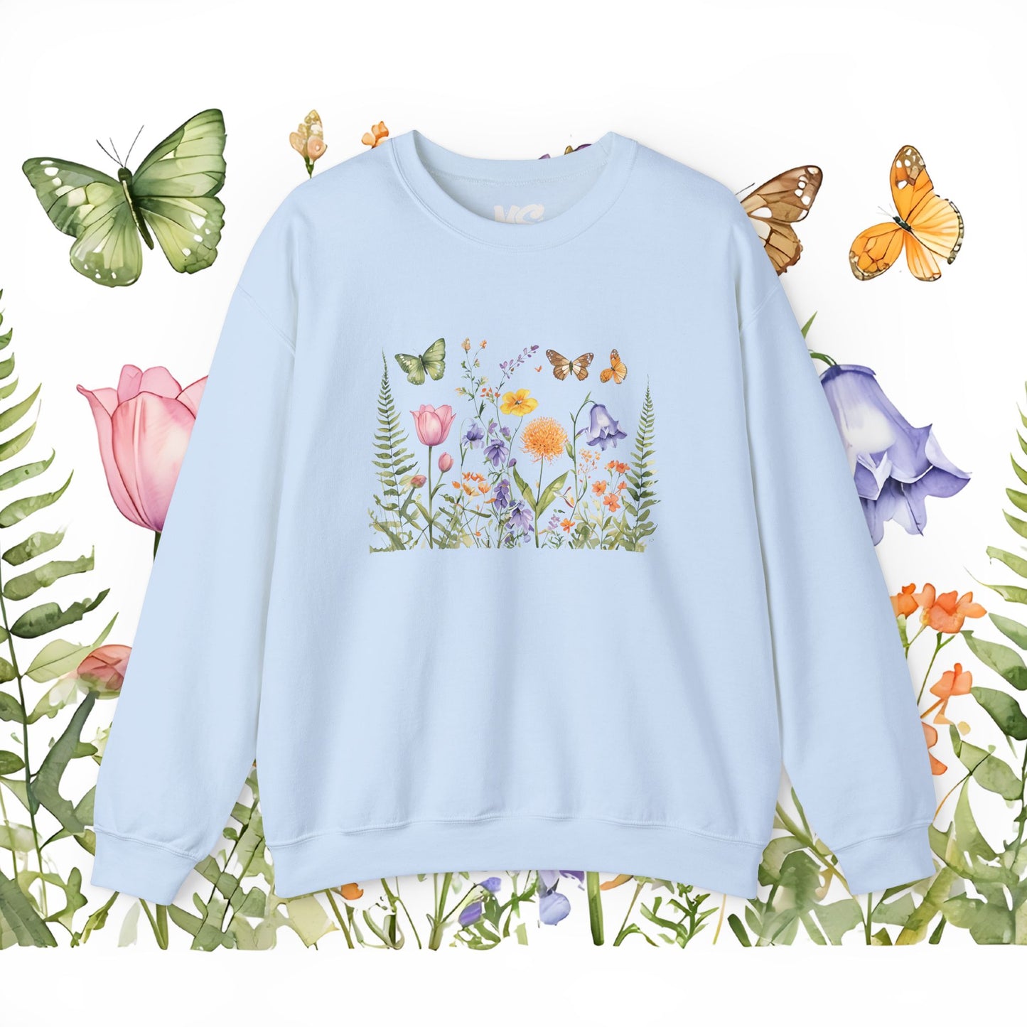 "Wildflower Whimsy" Unisex Heavy Blend™ Crewneck Sweatshirt