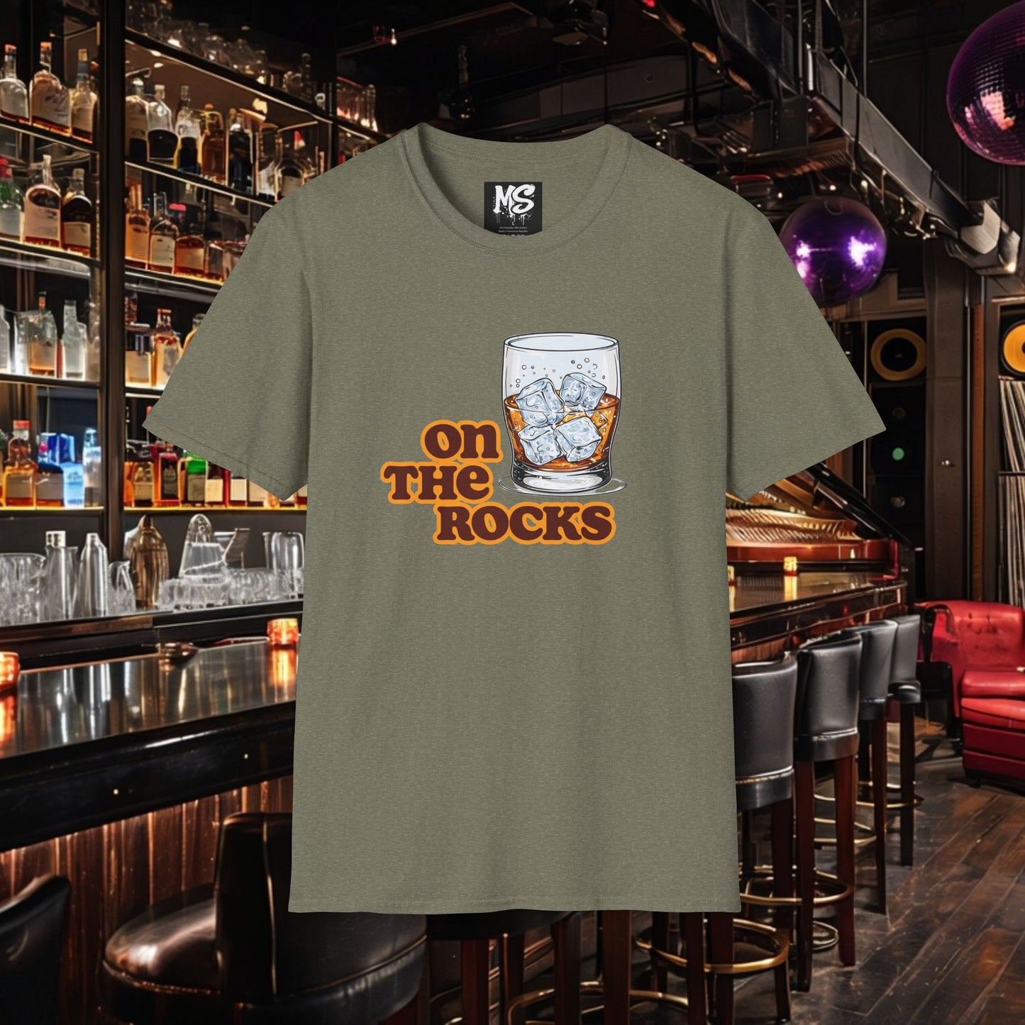 " On The Rocks" Unisex Softstyle T-Shirt