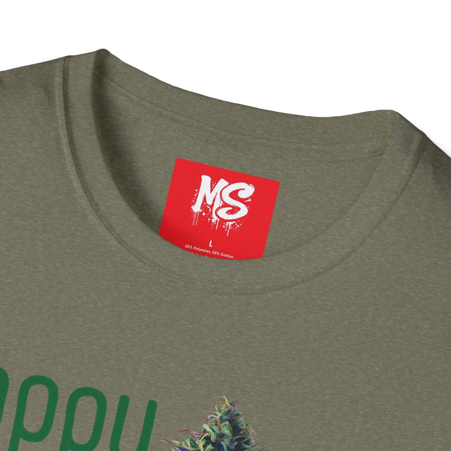 Happy Little Tree Unisex Softstyle T-Shirt - Fun Cannabis Inspired Design