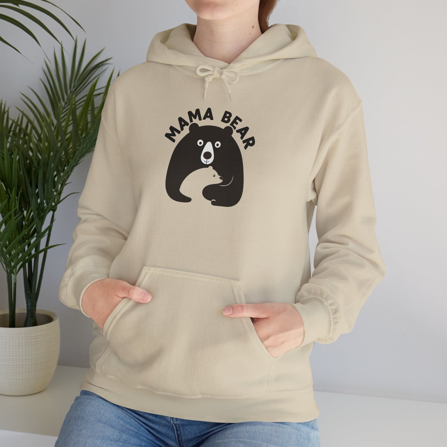 Mama Bear Unisex Heavy Blend Hooded Sweatshirt - Cozy Gift for Moms