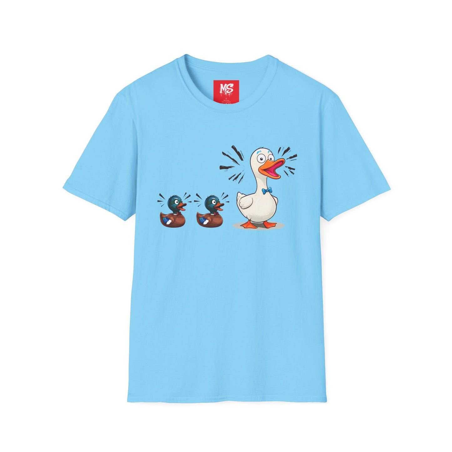 " Duck, Duck Goose" Quirky Duck Squad Unisex T-Shirt - Fun Graphic Tee for Animal Lovers