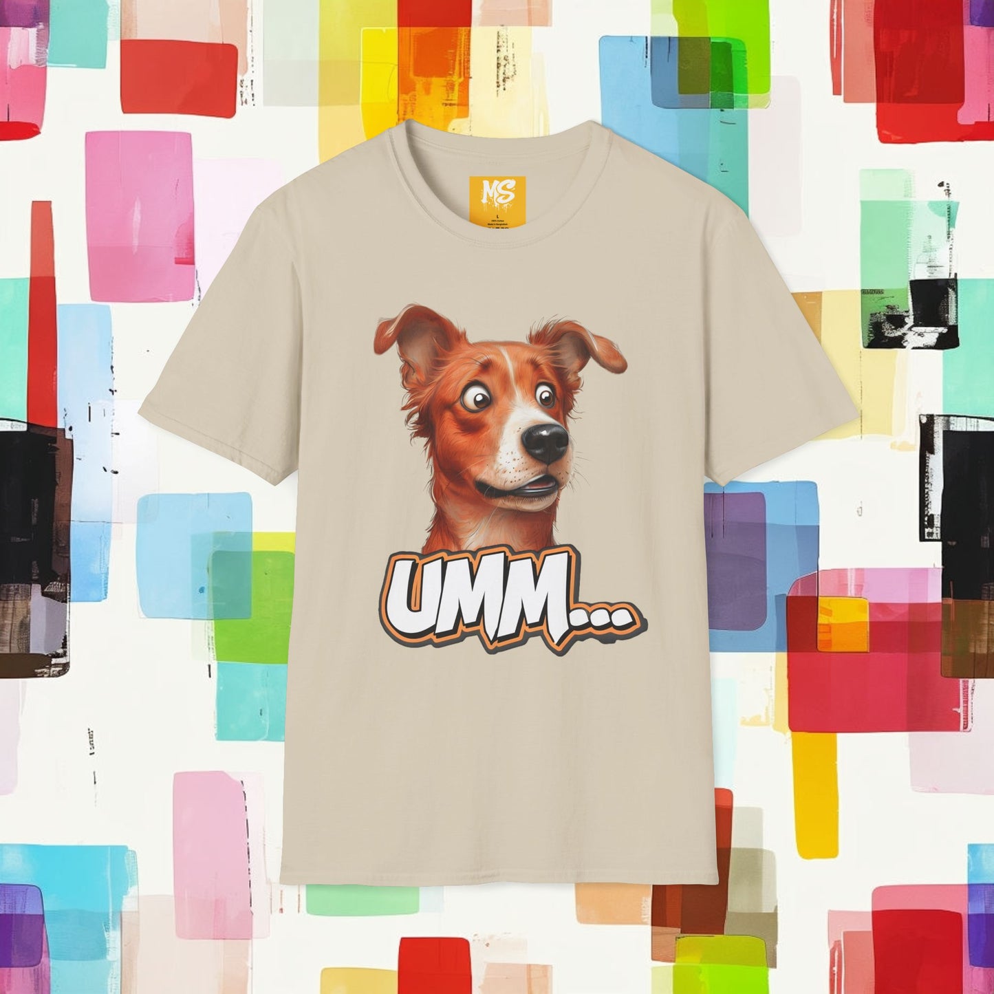 Funny Dog Graphic T-Shirt - 'UMM...' Design for Pet Lovers