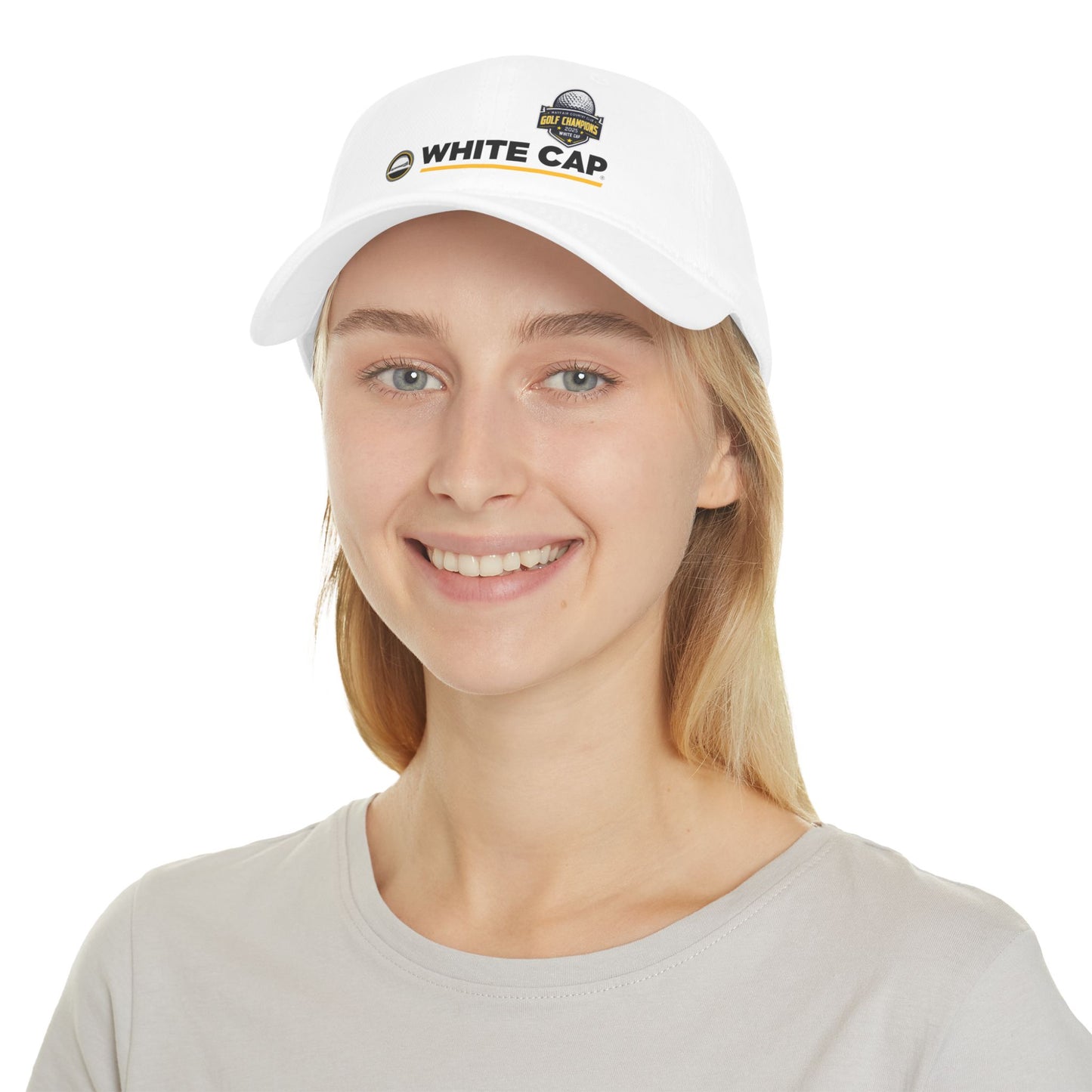 Stylish White Baseball Cap - Perfect for Golf Lovers