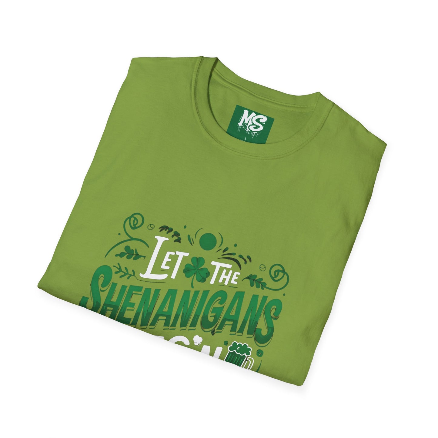 "Let the Shenanigans Begin" Unisex Softstyle T-Shirt