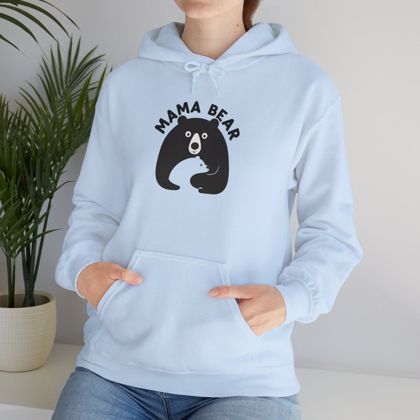 Mama Bear Unisex Heavy Blend Hooded Sweatshirt - Cozy Gift for Moms
