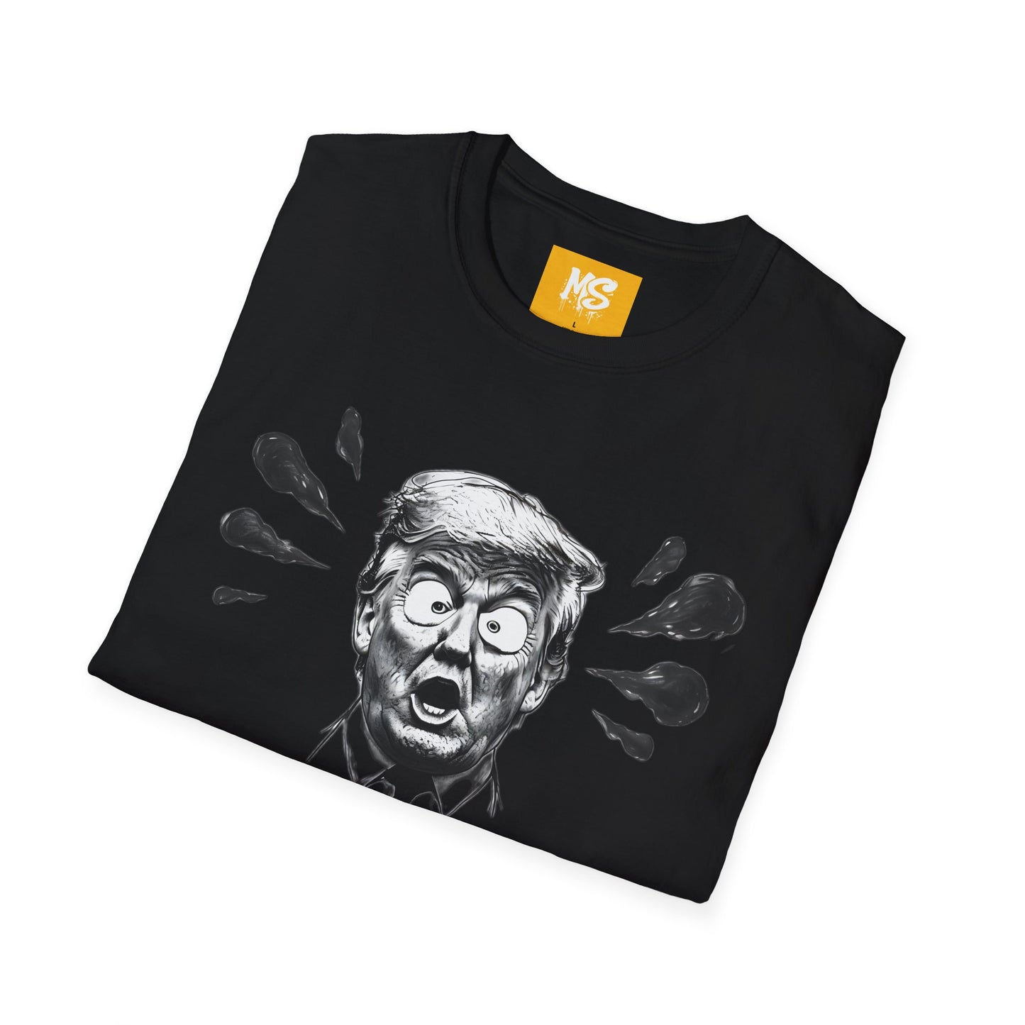 Funny Political T-Shirt - Comical Trump Graphic Tee for Election Season