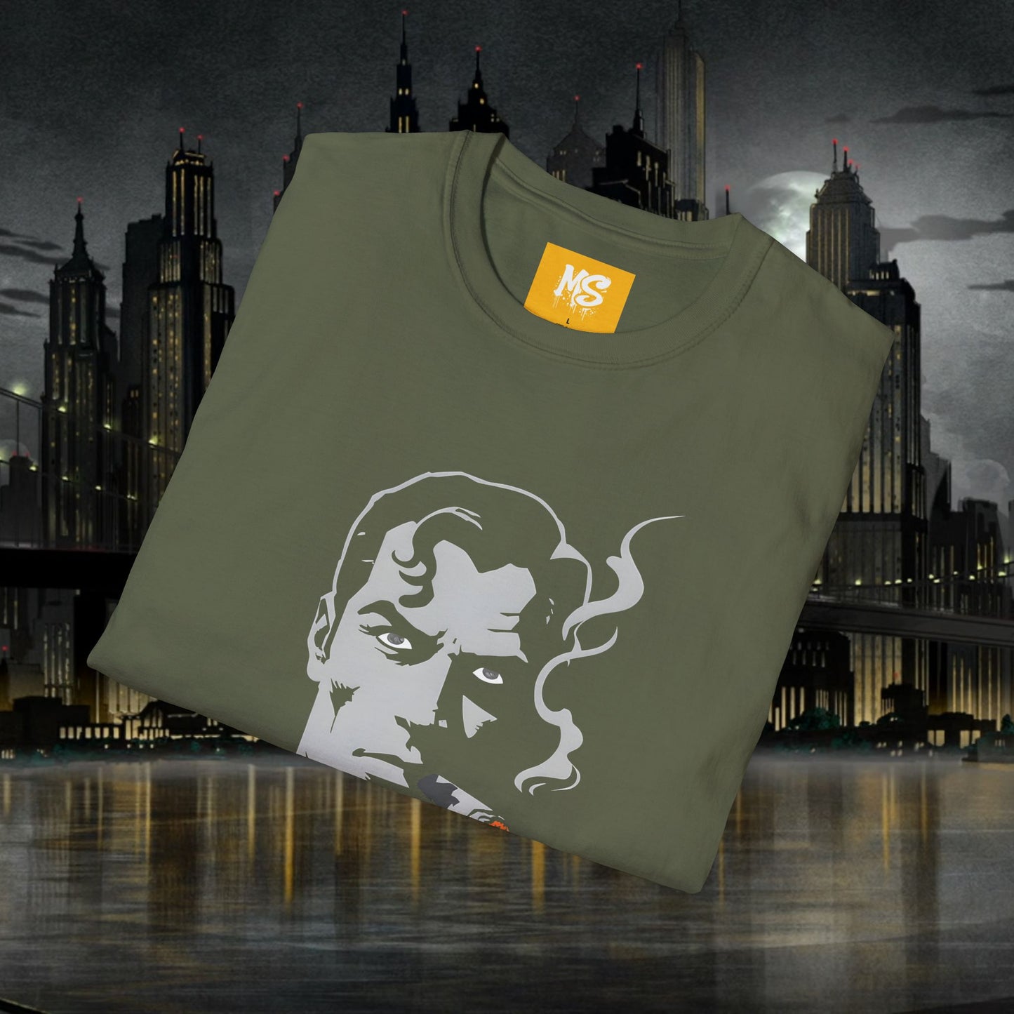 Superhero Superman Smoking Graphic T-Shirt - Unisex Softstyle