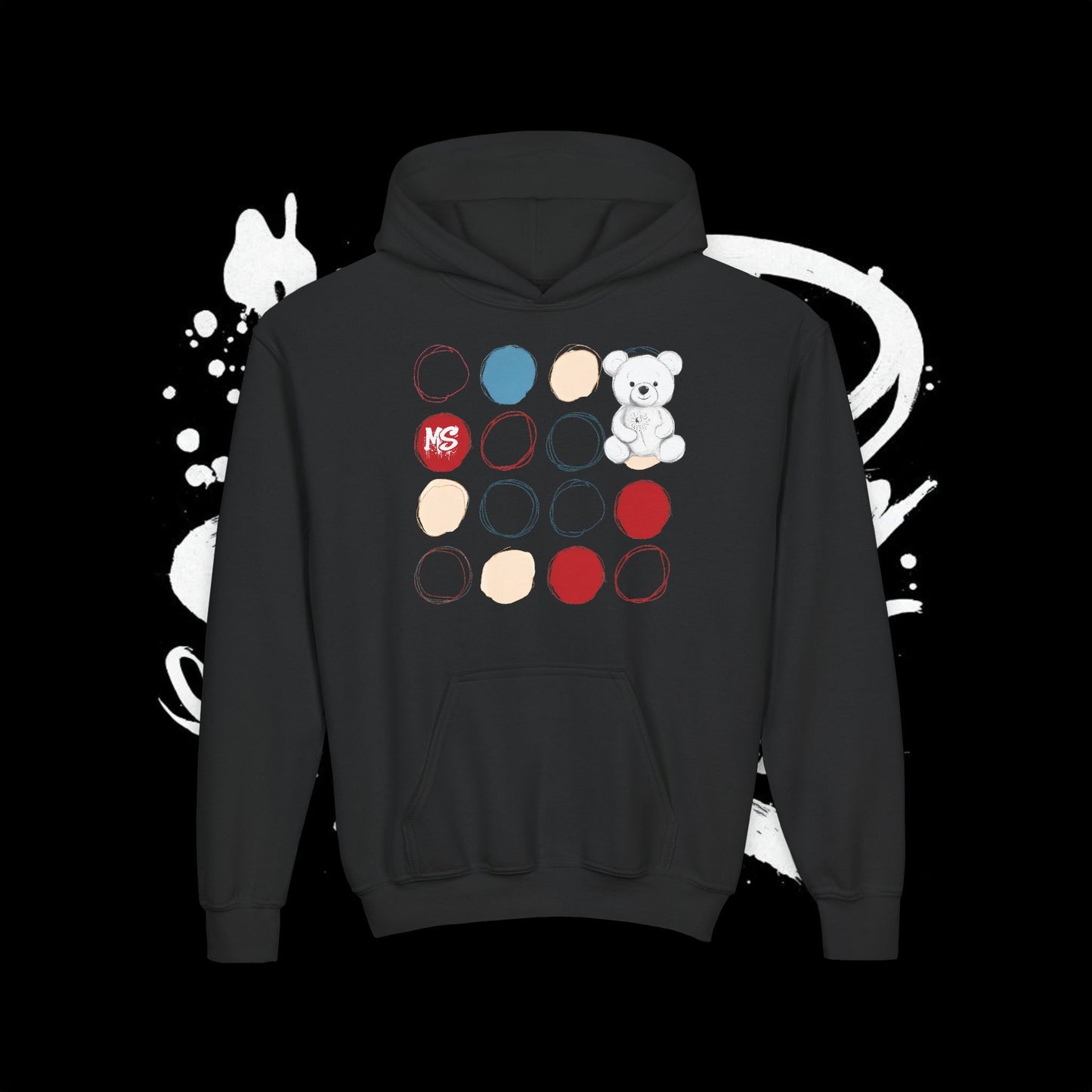"MS Bear" Youth Heavy Blend Hooded Sweatshirt