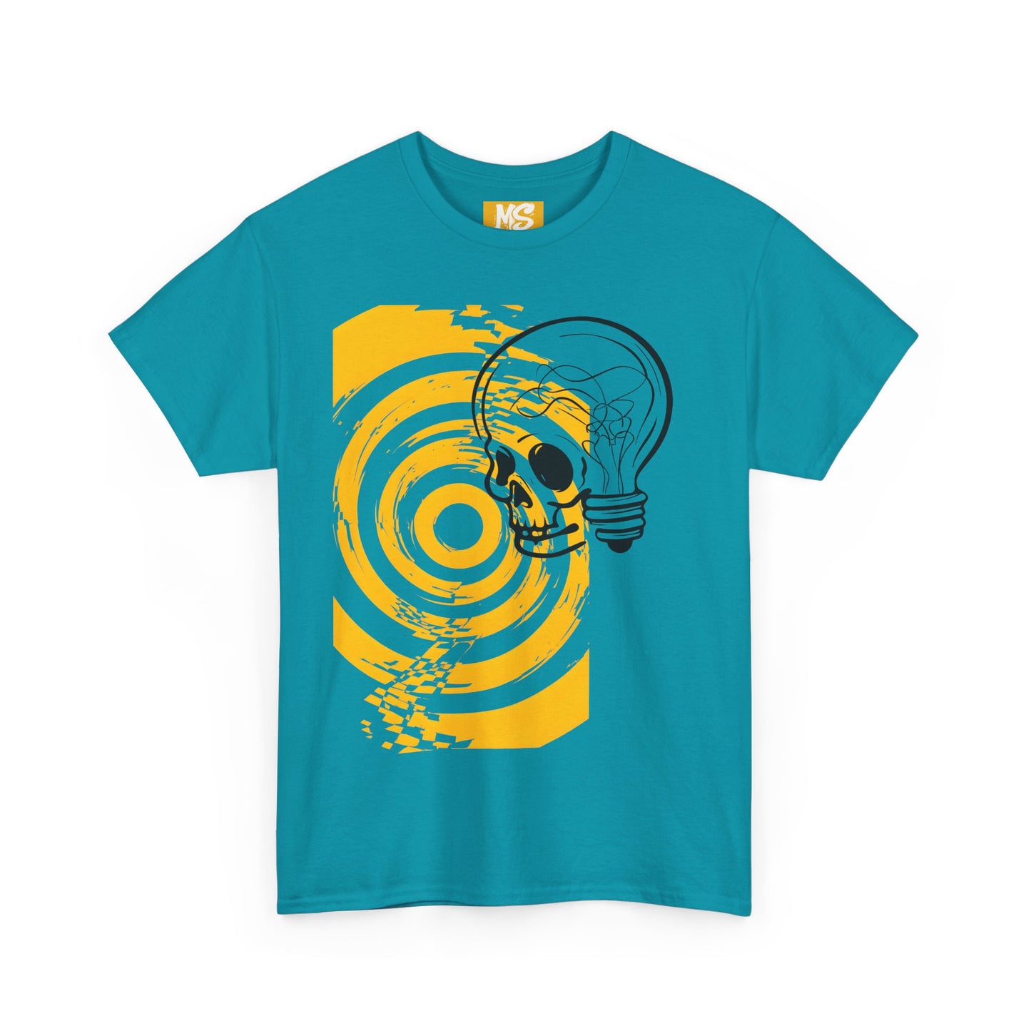 Bold Skull Lightbulb Unisex Heavy Cotton Tee