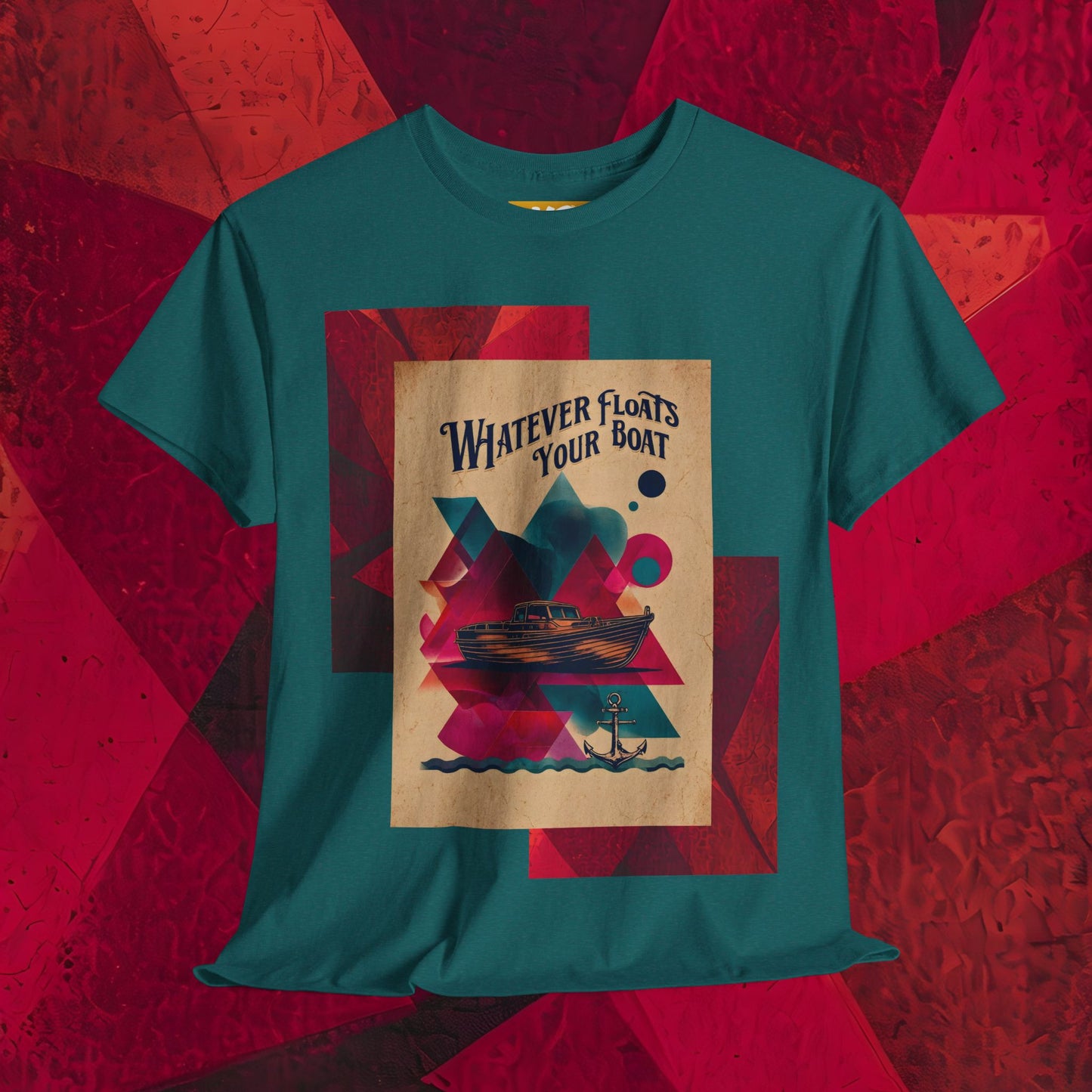 Vintage-Style 'Whatever Floats Your Boat' Unisex Heavy Cotton Tee